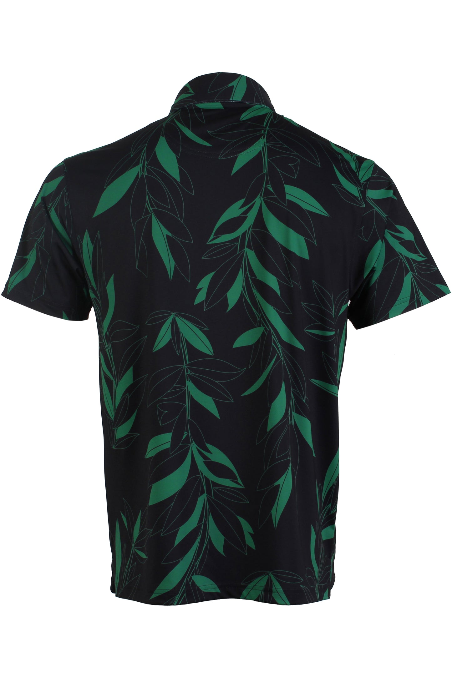 UH Maile Lei Strands-Black and Green Polo