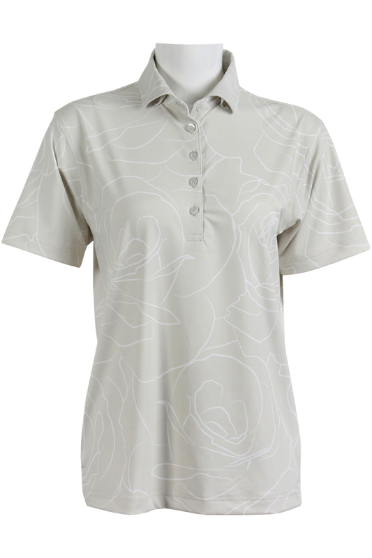 Rose-Bone and White Polo (Women's)