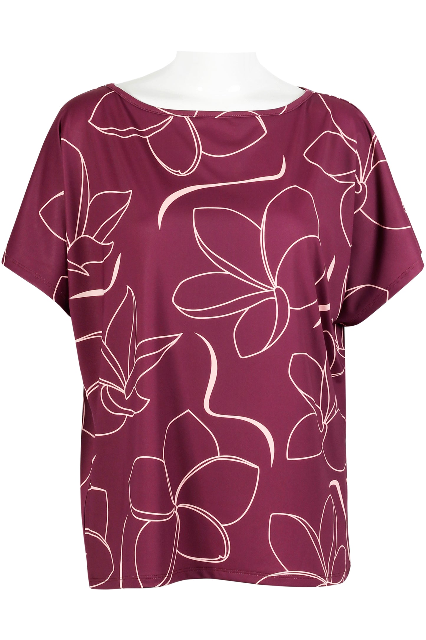 Plumeria-Magenta and Pink Dolman (Women's)