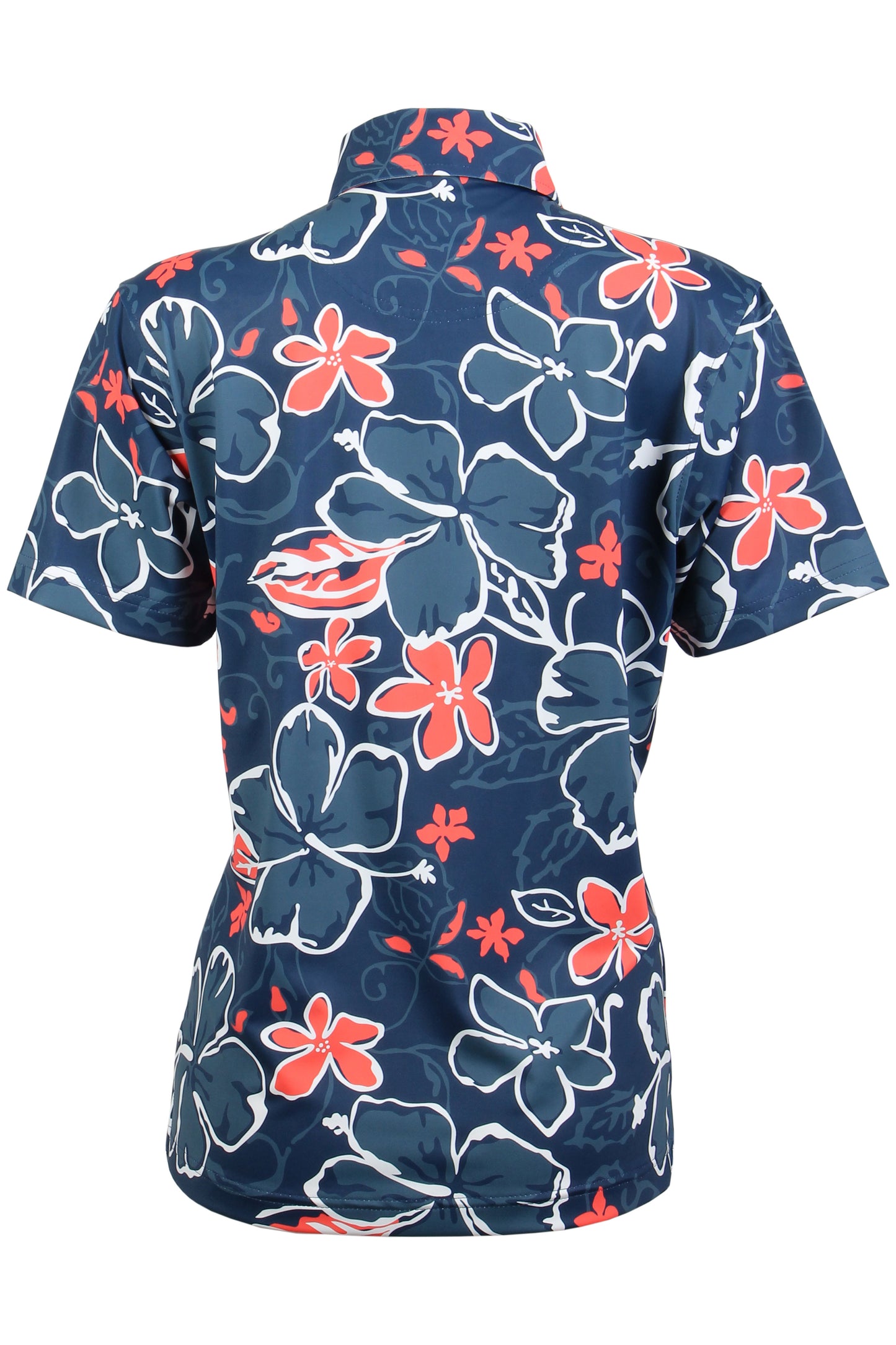 Navy, Red, White Aloha Polo (Women's)