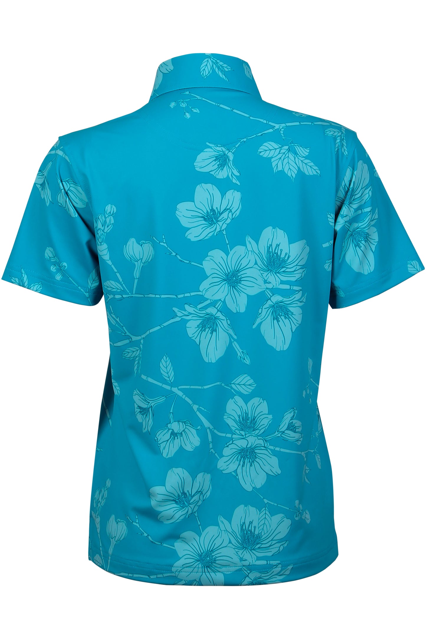 Teal Sakura Polo (Women's)