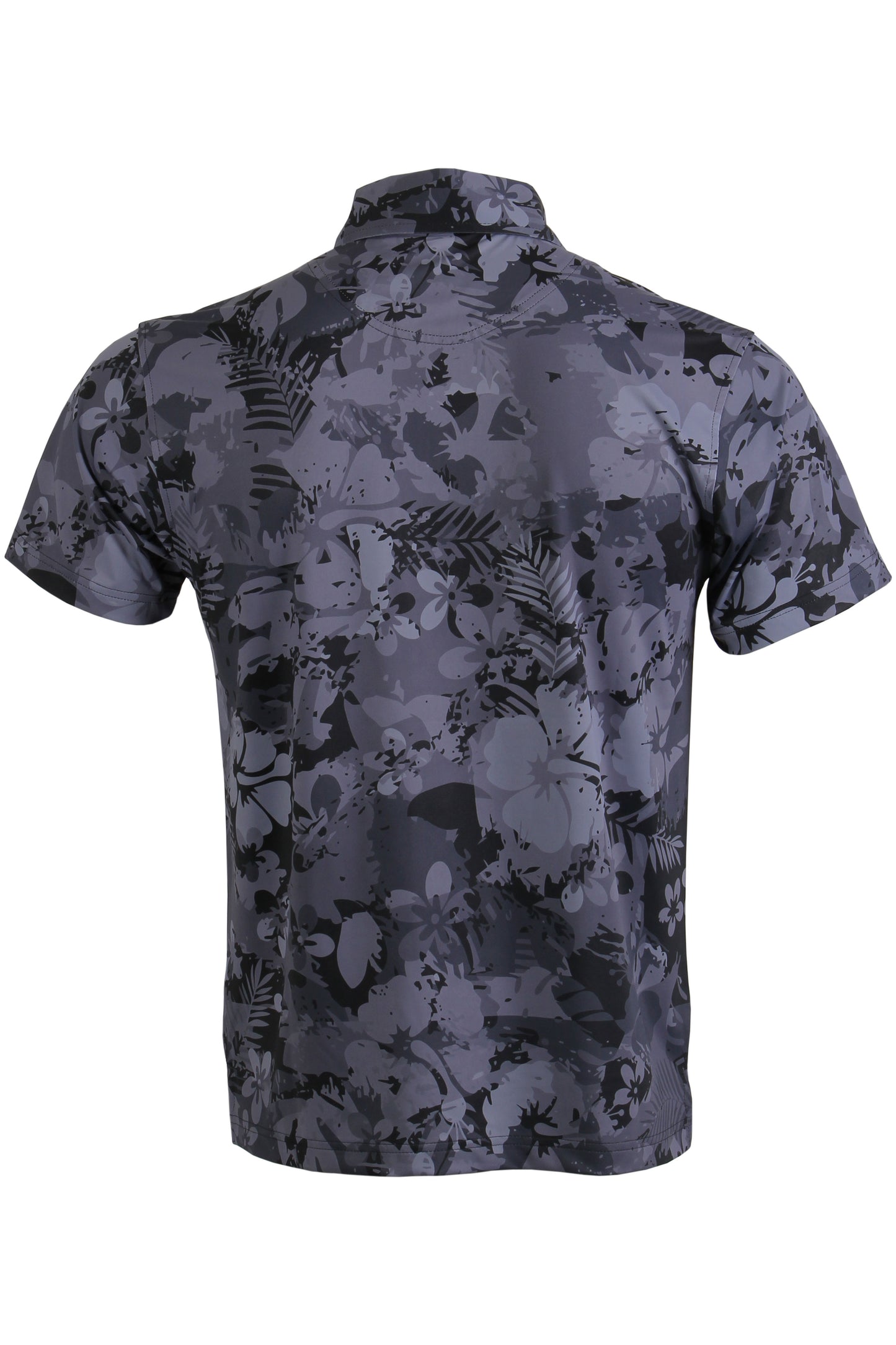 Black Tropical Camo Polo