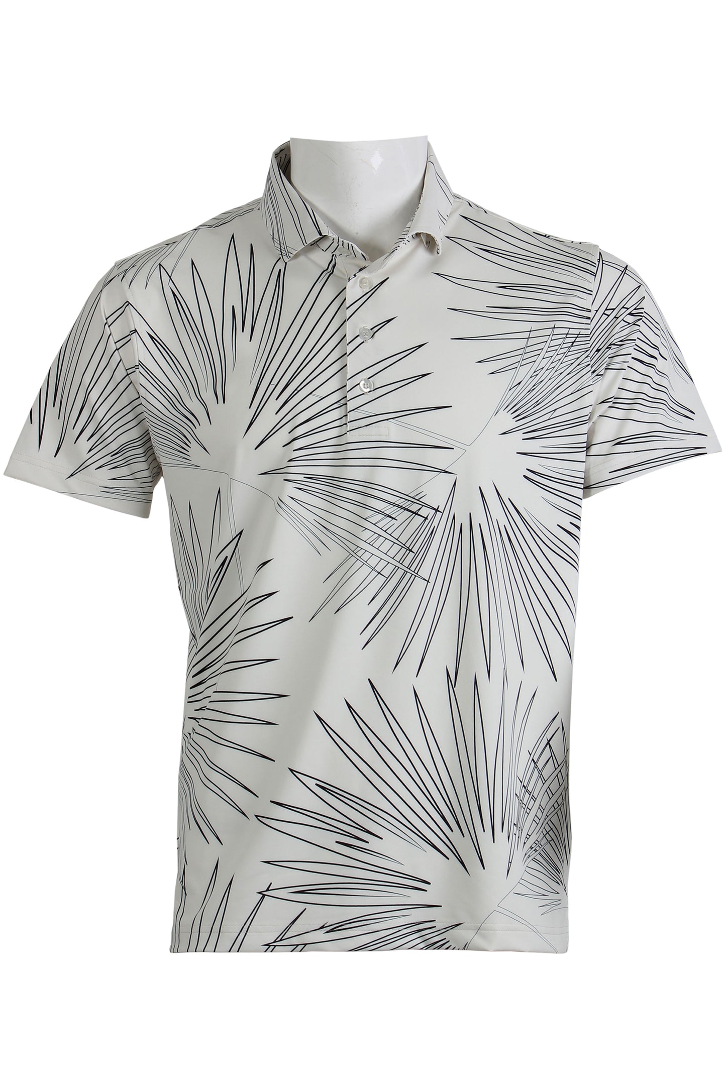 Sun Palm-Ivory and Black Polo