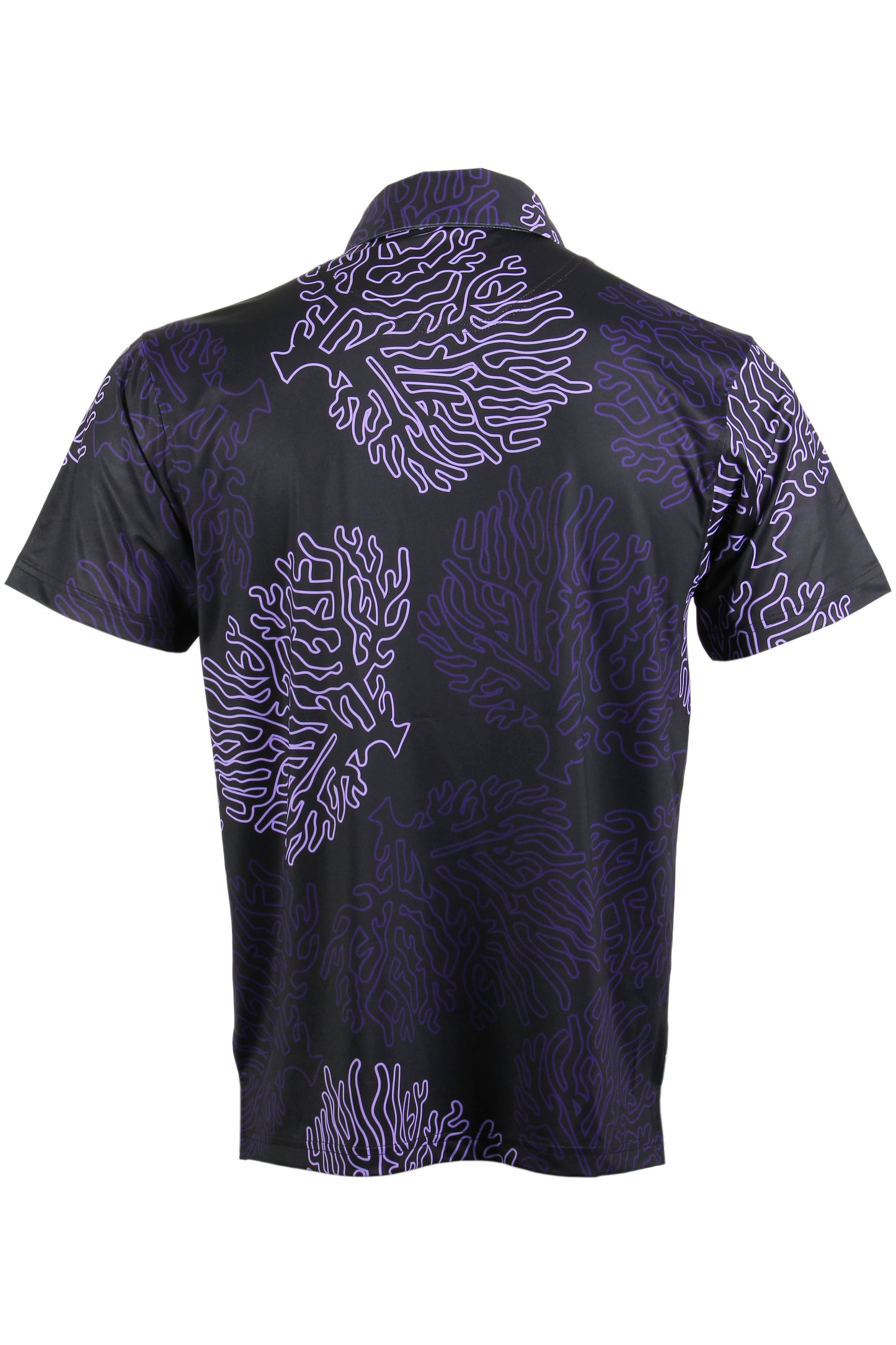 Coral-Black and Purple Polo