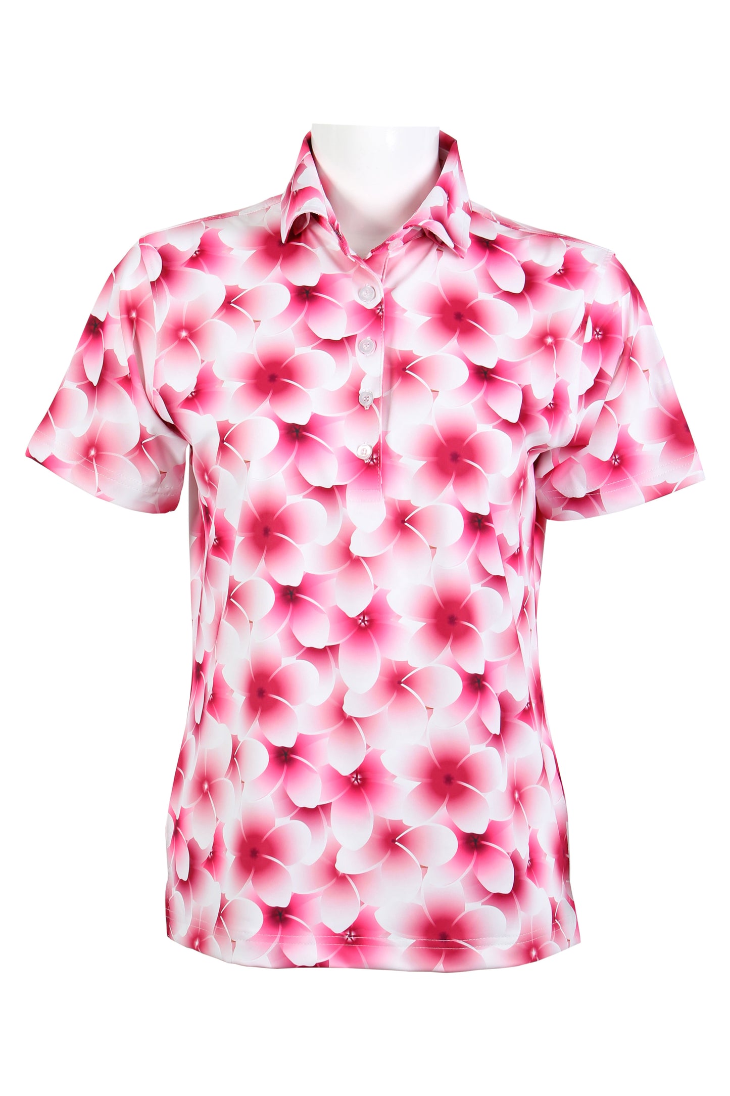 Pink Plumeria Polo (Women's)
