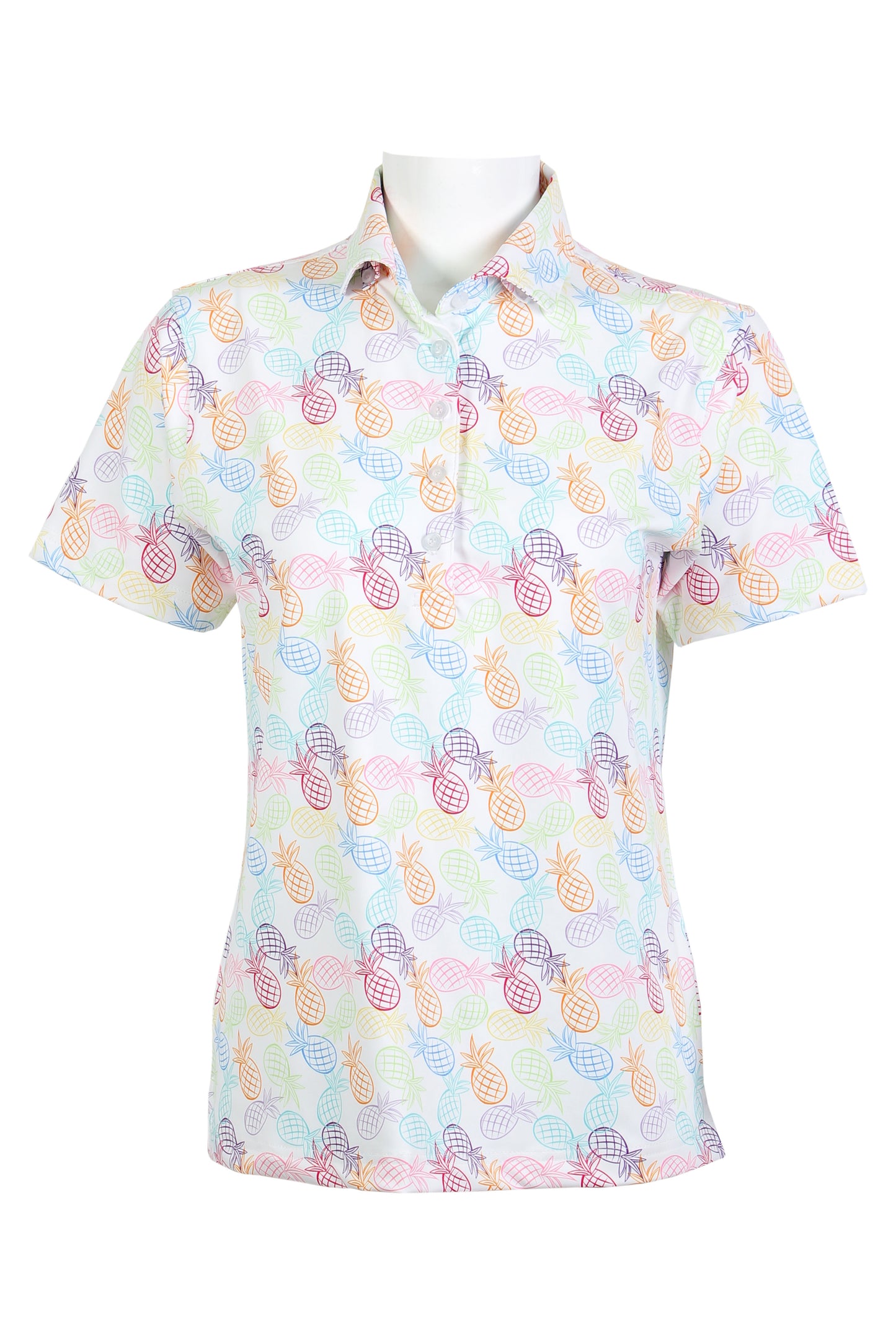 Rainbow Mini Pineapple Polo (Women's)