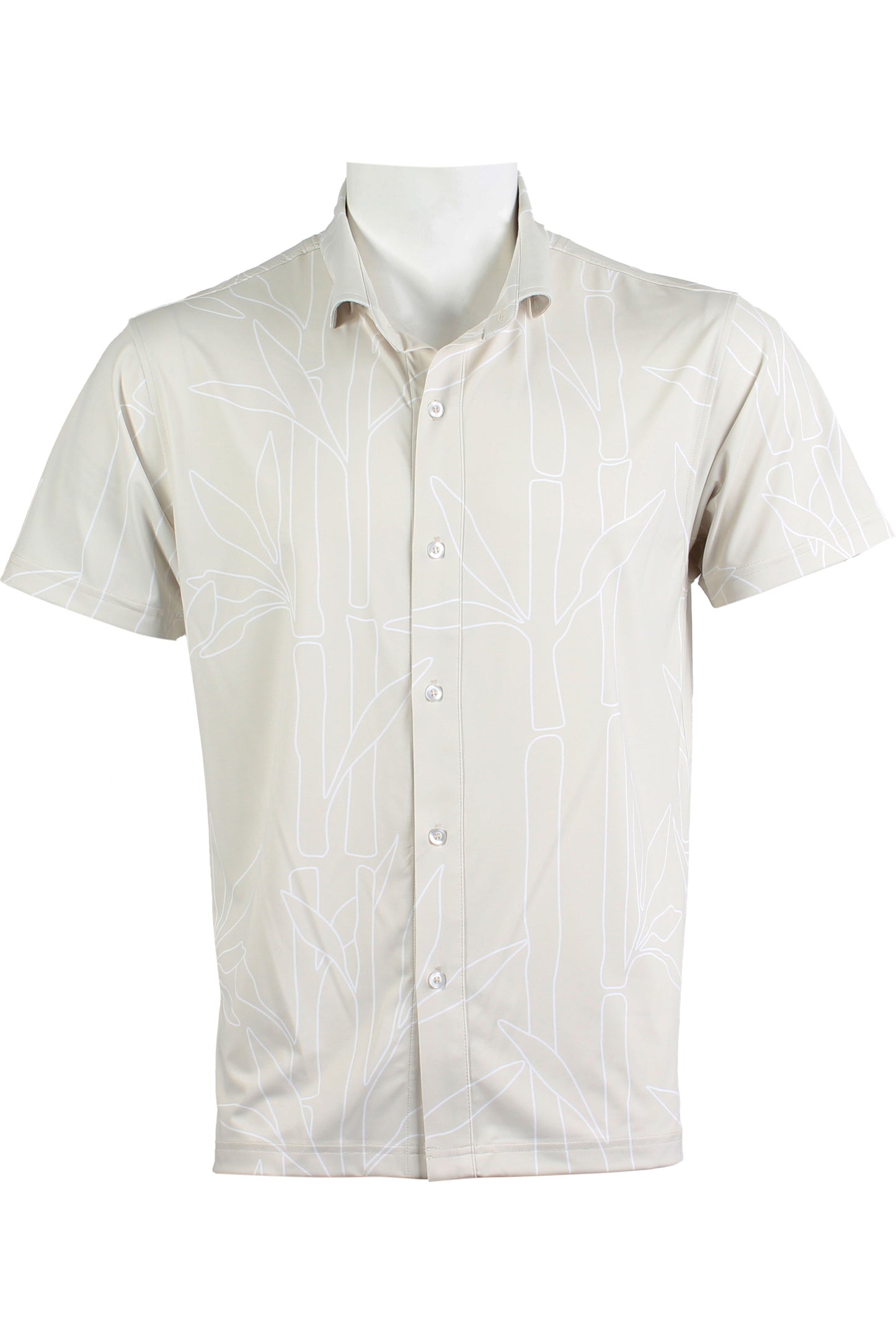 Bamboo-Beige Button Down