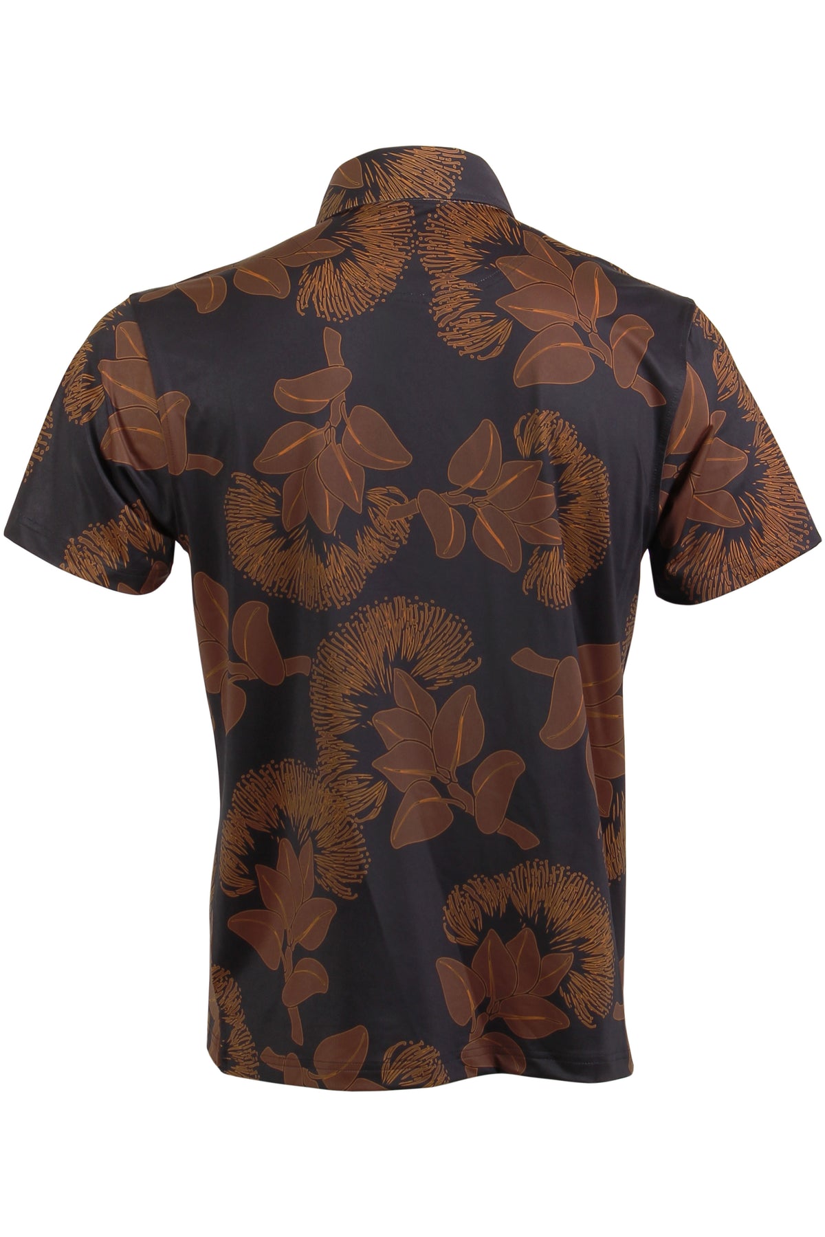 'Ohi'a Lehua-Black and Copper Button Down