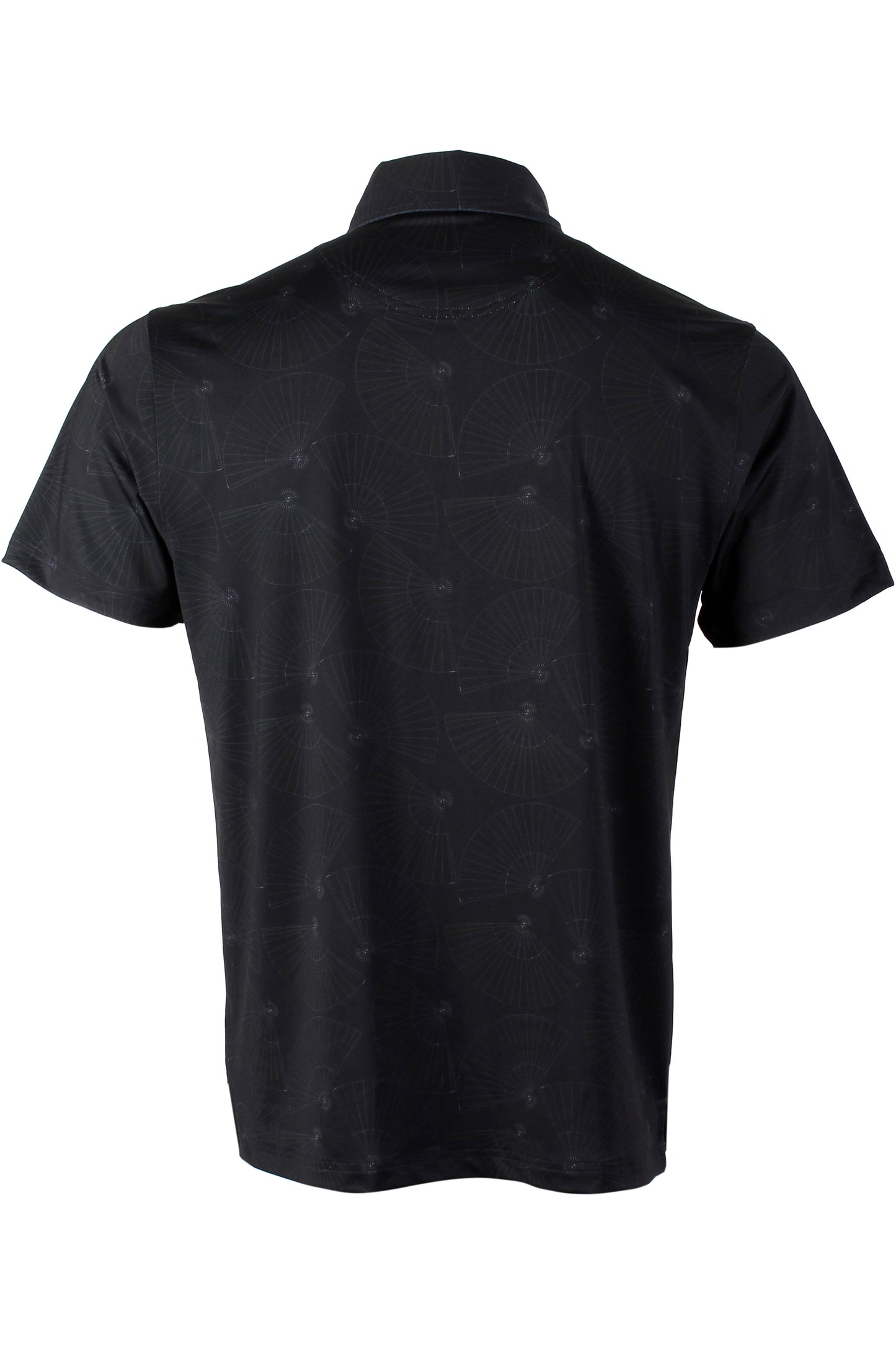 Fan-Black Button Down