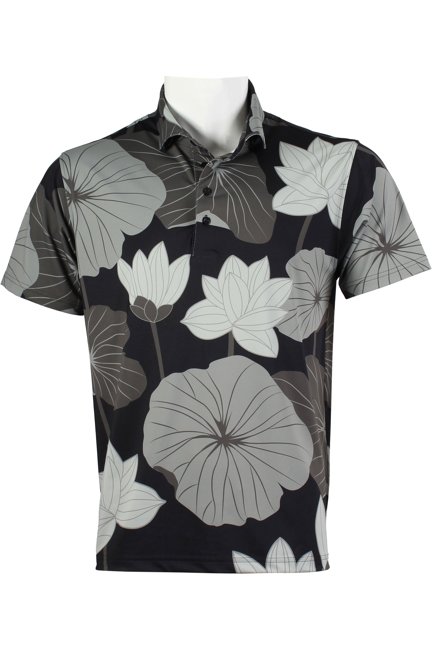 Lotus-Black and Gray Polo