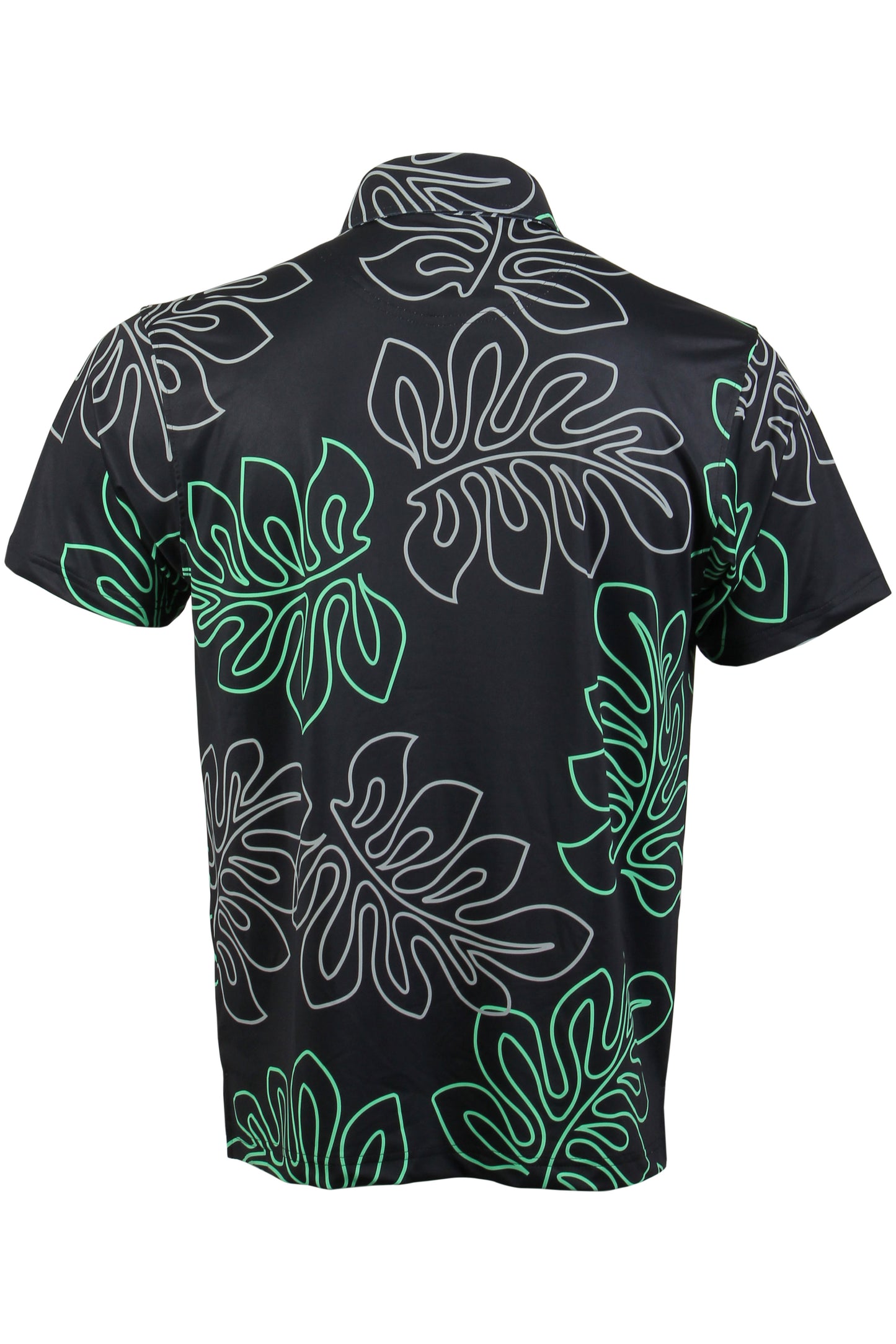 Black, Green, and Gray Laua'e Button Down