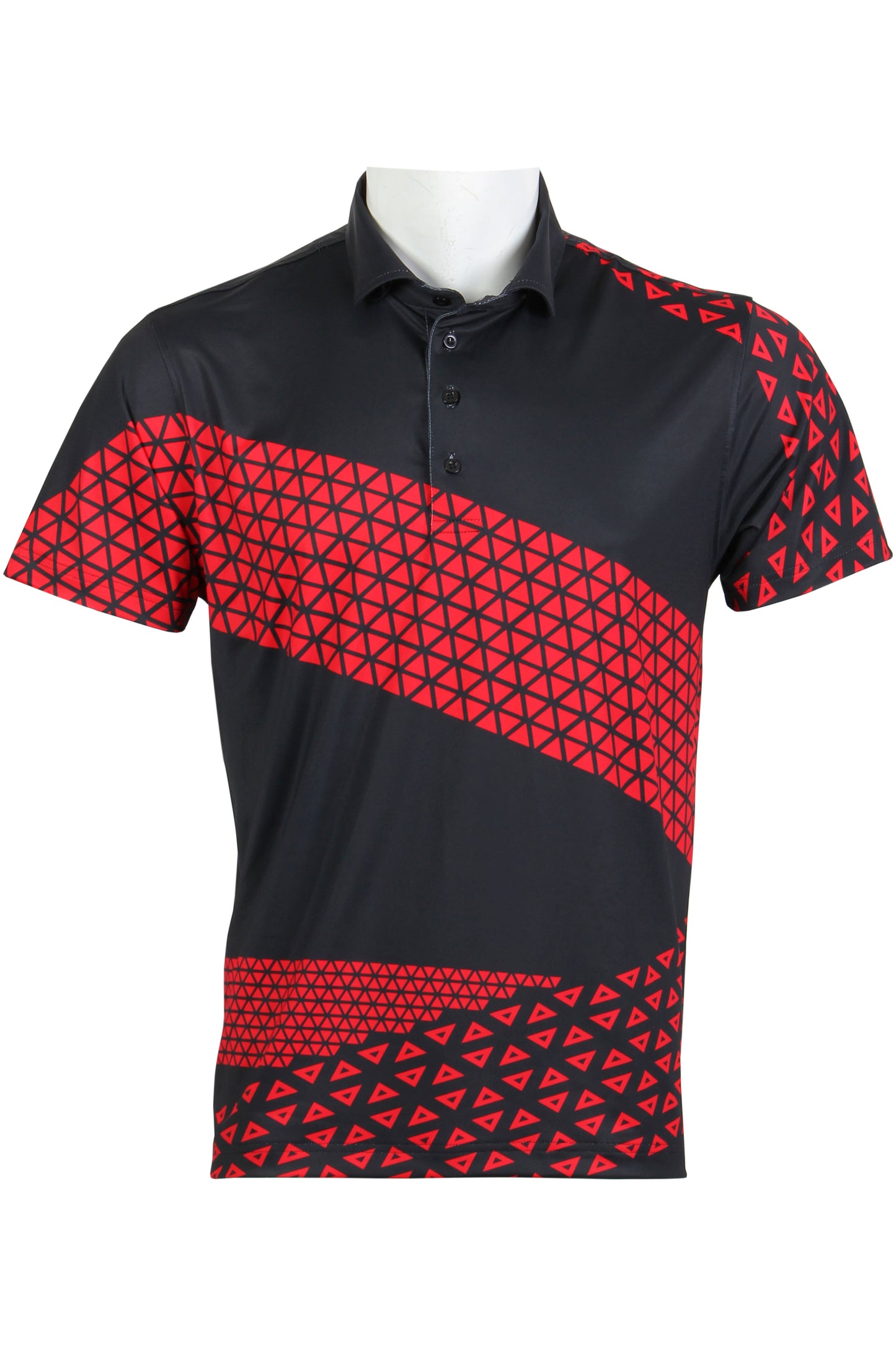 Black and Red Trio Polo