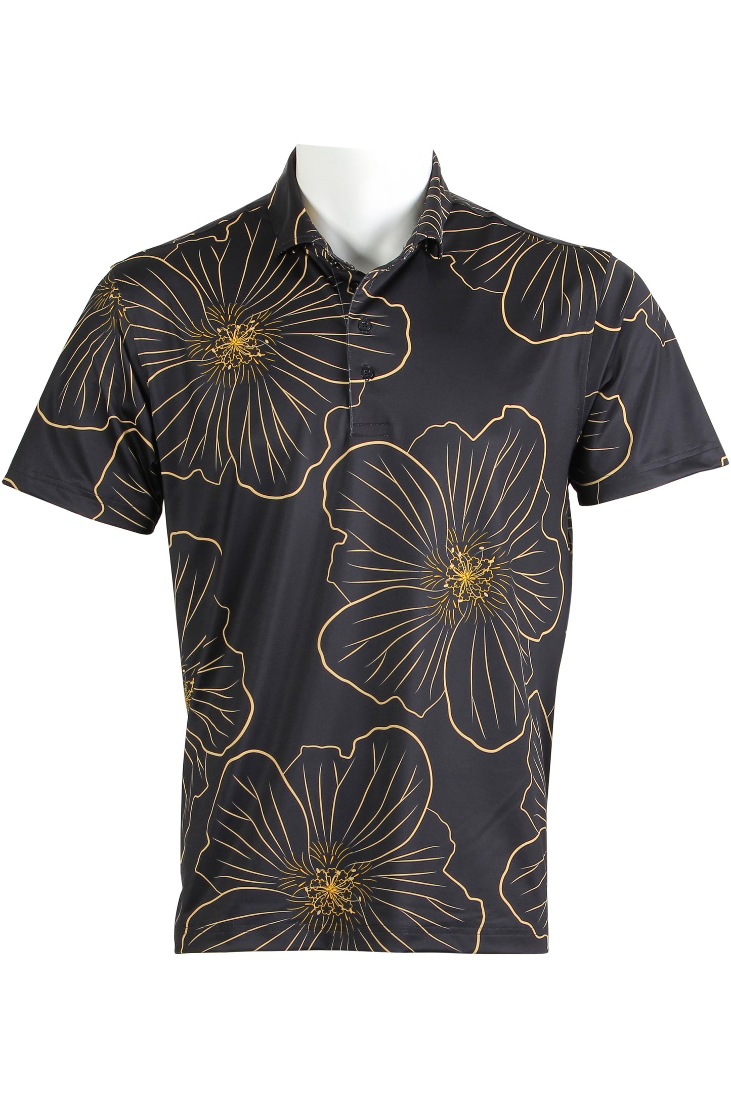 'Ilima-Black and Yellow Polo
