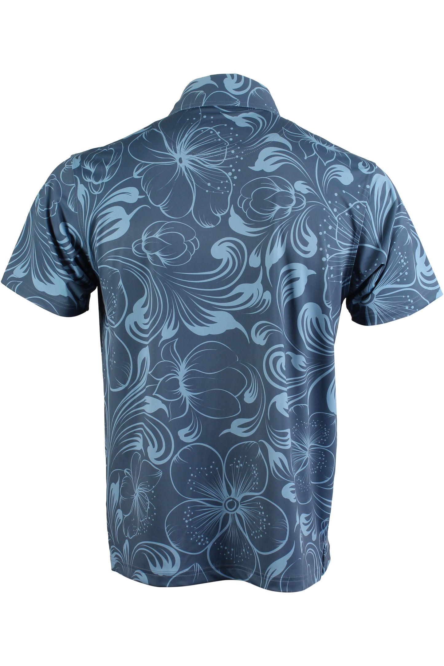 Aloha Bloom-Blue Polo