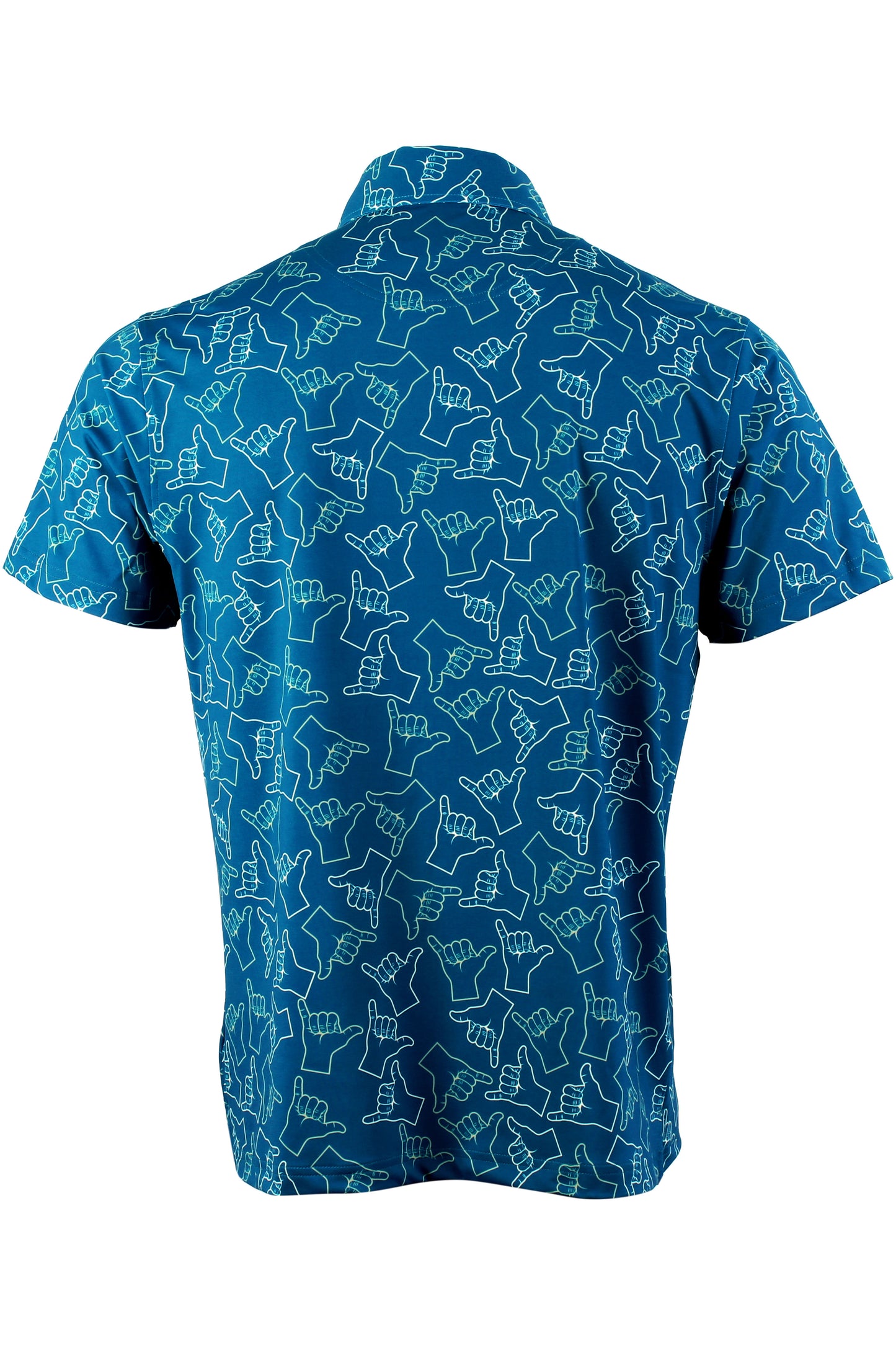 Shaka-Blue, Green, Beige Polo