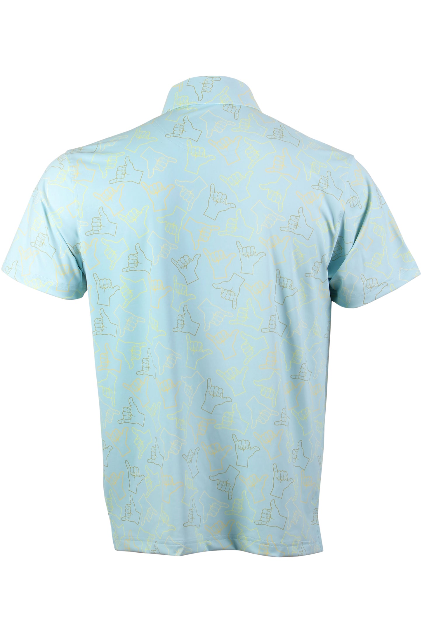 Shaka-Light Sky Blue, Green, Yellow Polo
