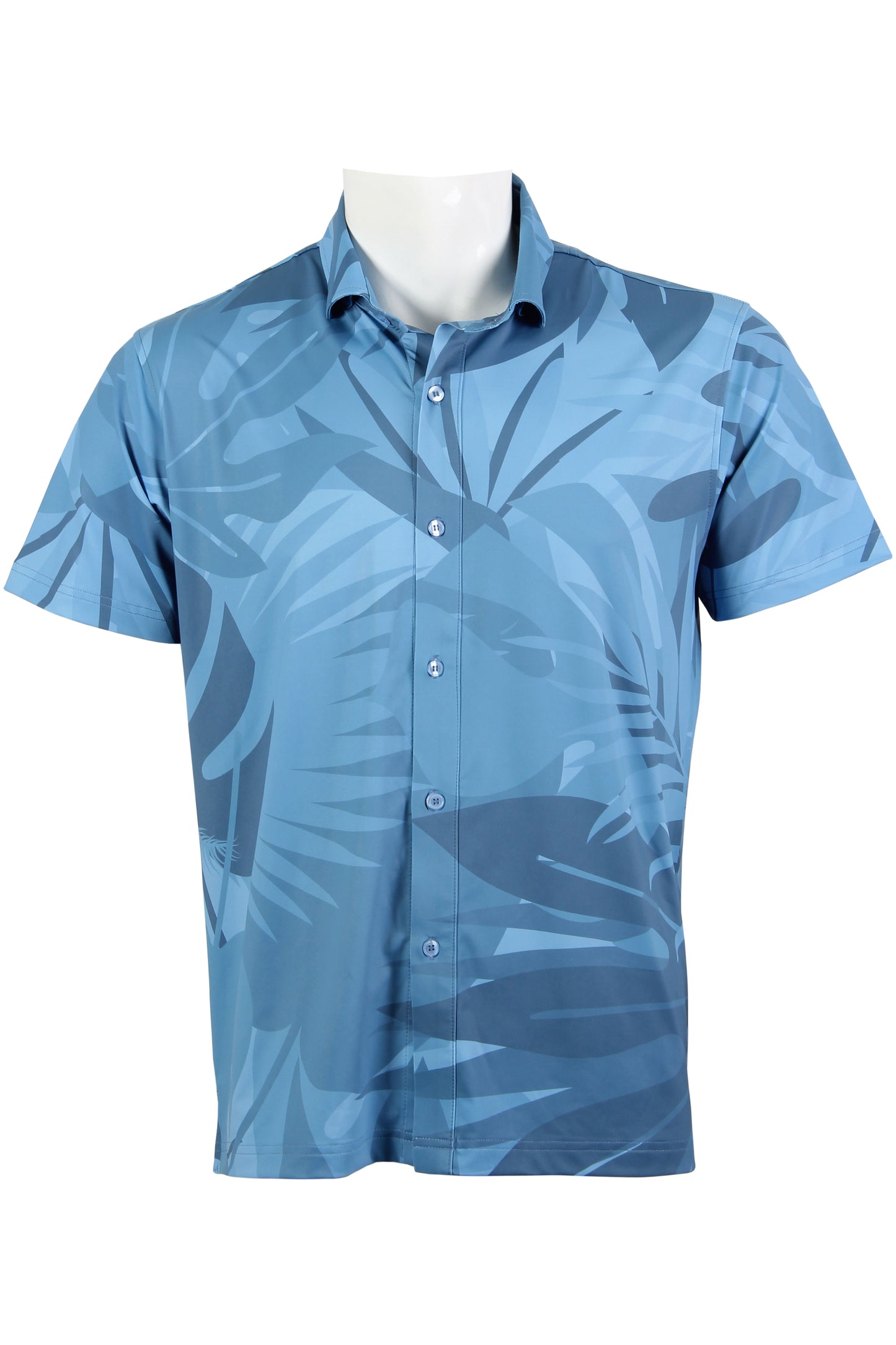 Island Garden-Blue Button Down