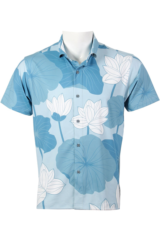 Lotus-Blue Button Down