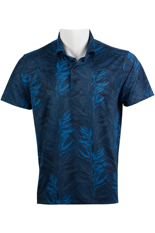 Ocean Bloom-Blue Polo