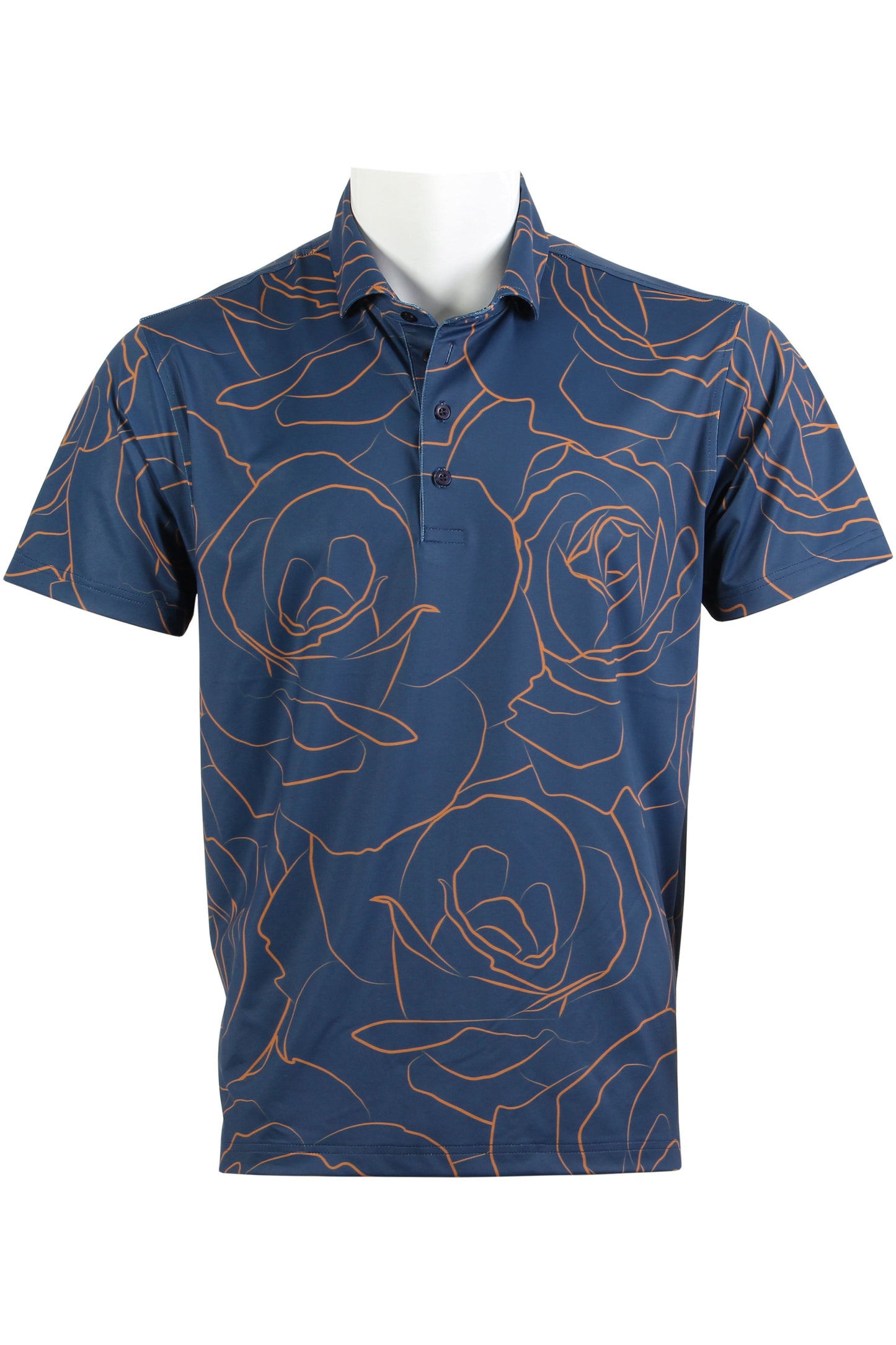 Rose-Blue and Orange Polo