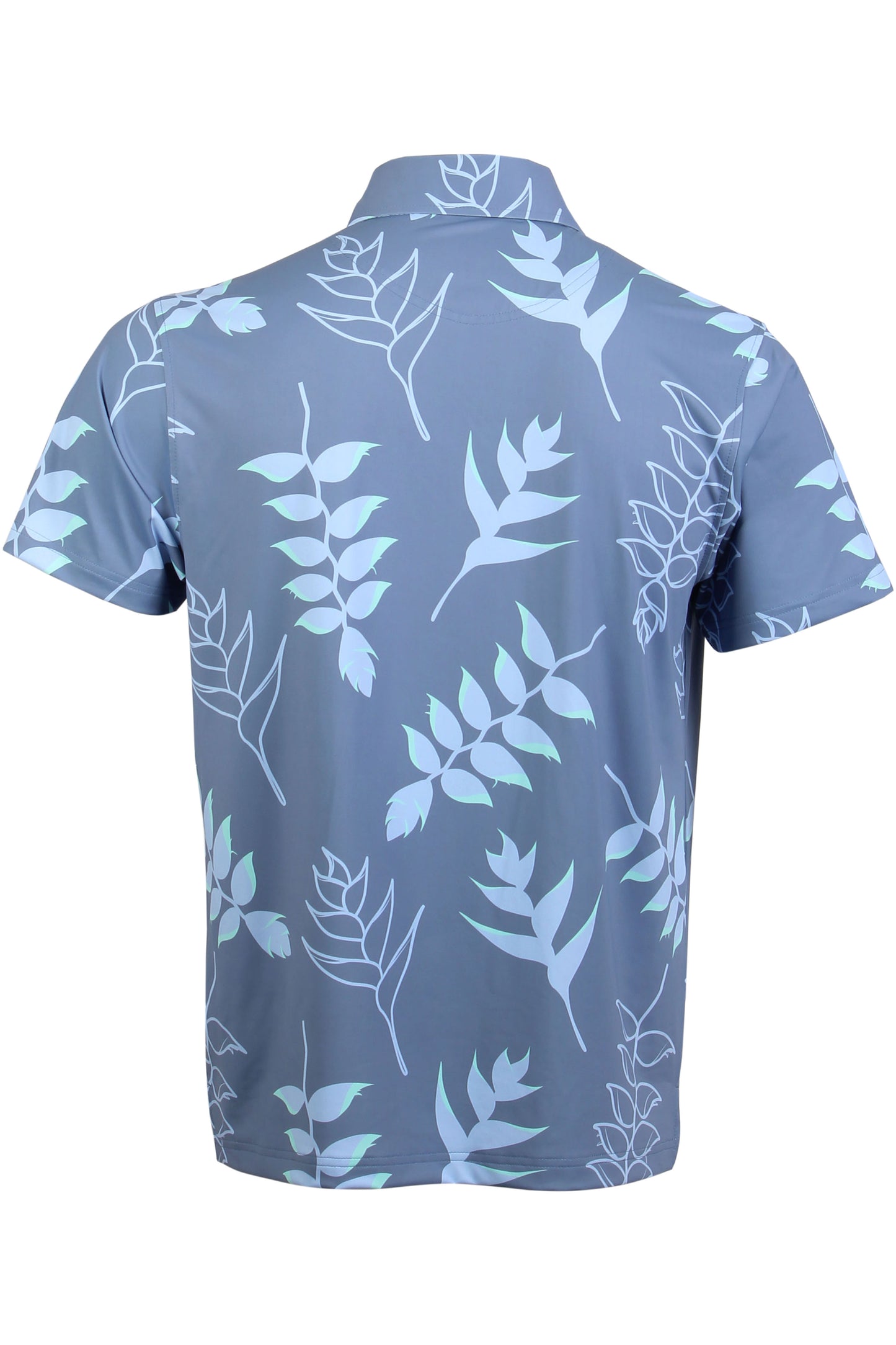 Blue, Purple, Mint Heliconia Polo