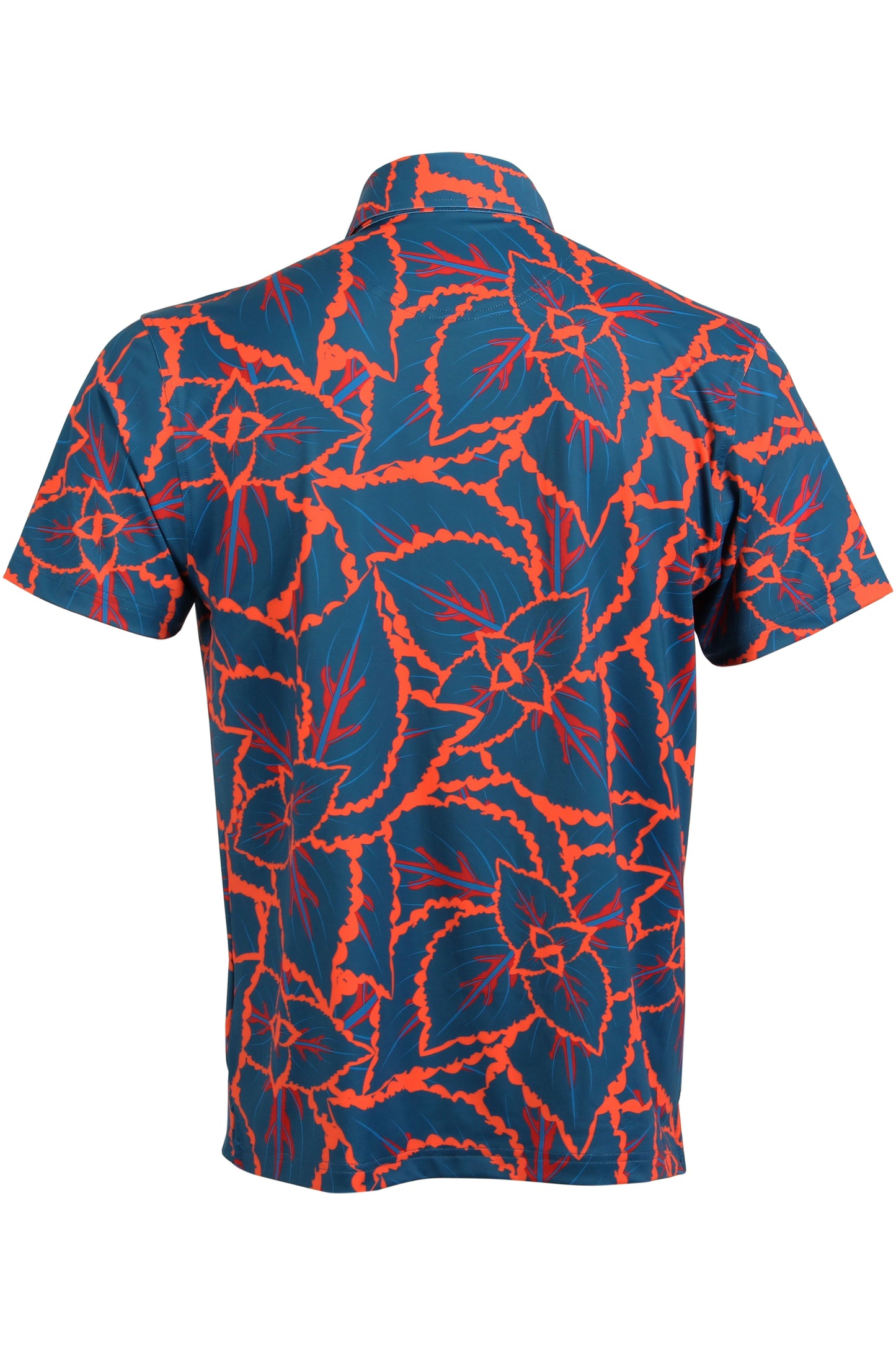 Blue and Red Foliage Polo