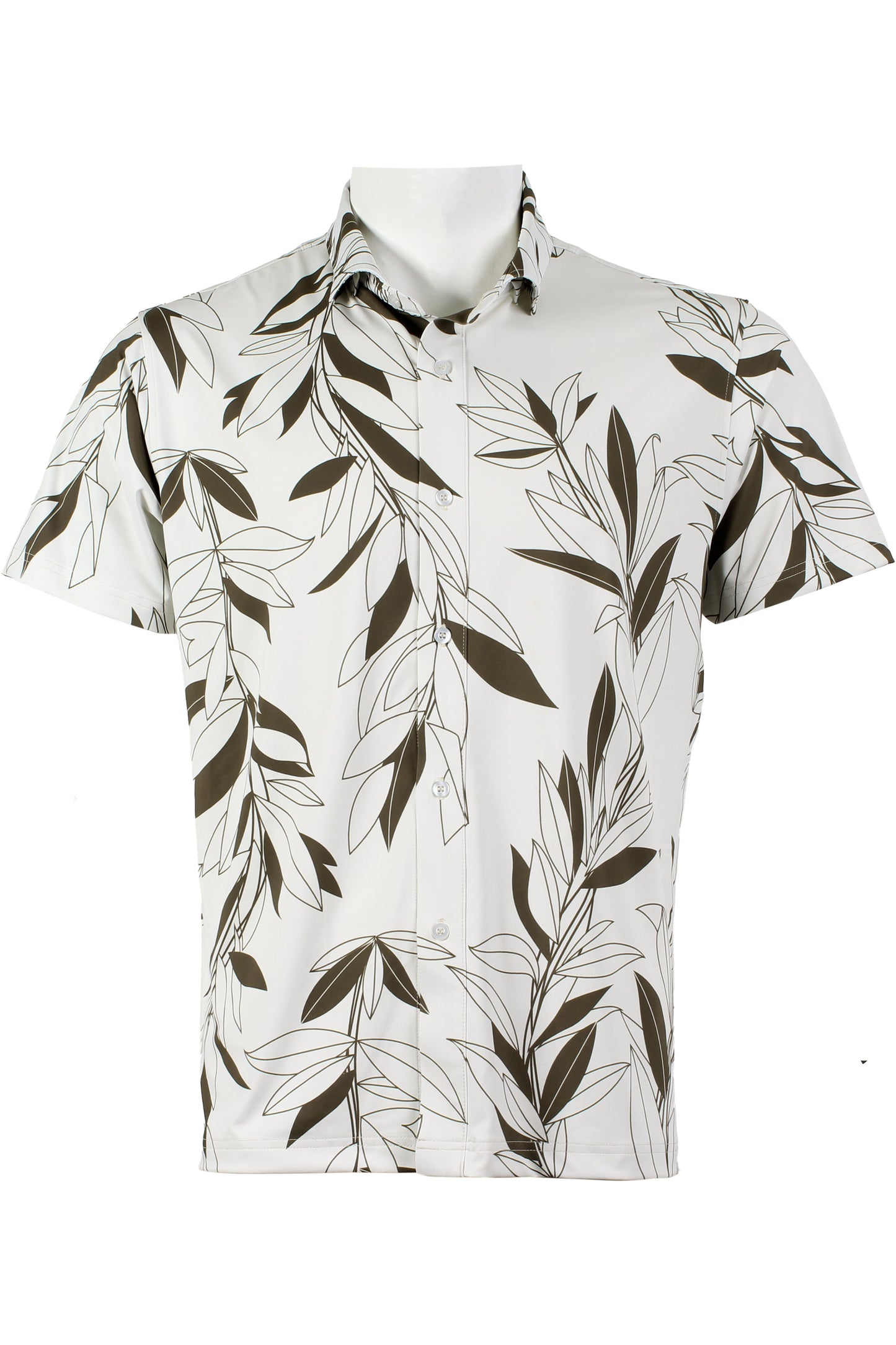 Maile Lei Strands-Bone Button Down