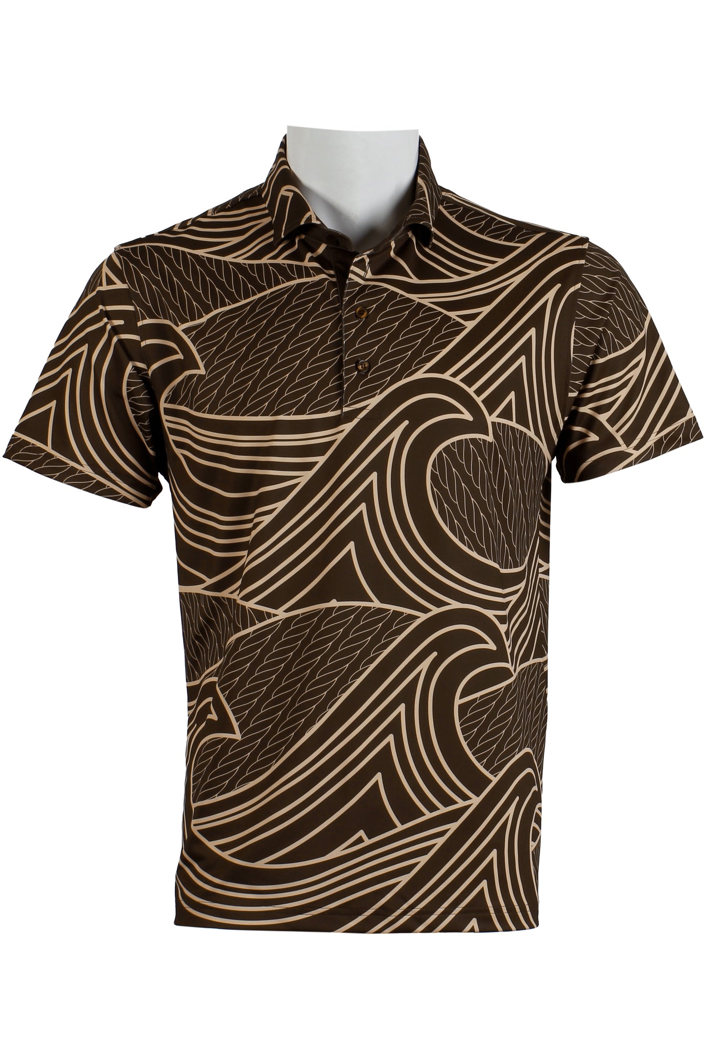 Corded Wave-Brown and Tan Polo