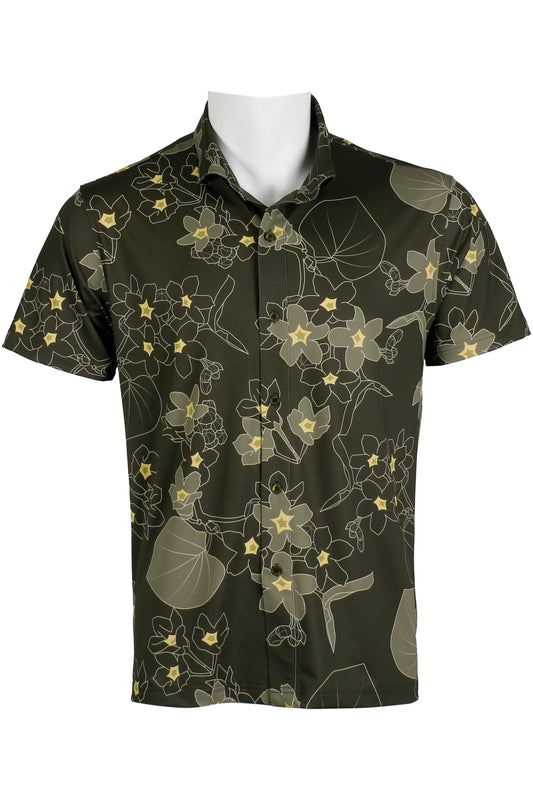 Pakalana-Brown and Yellow Button Down