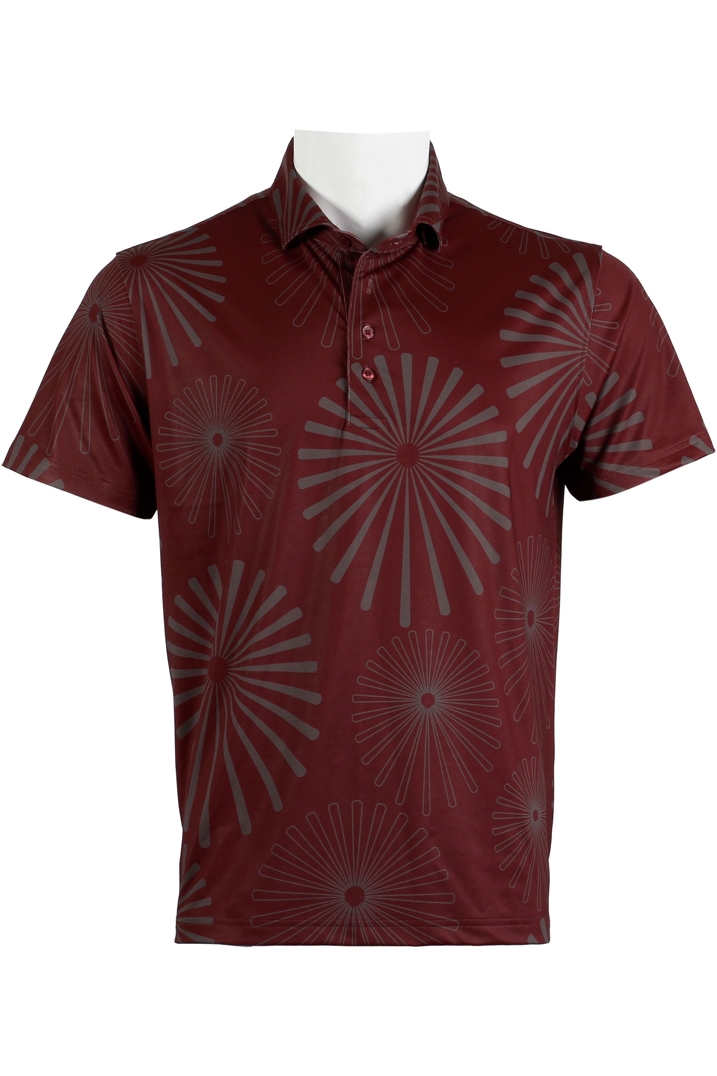 'Opihi-Burgundy and Gray Polo