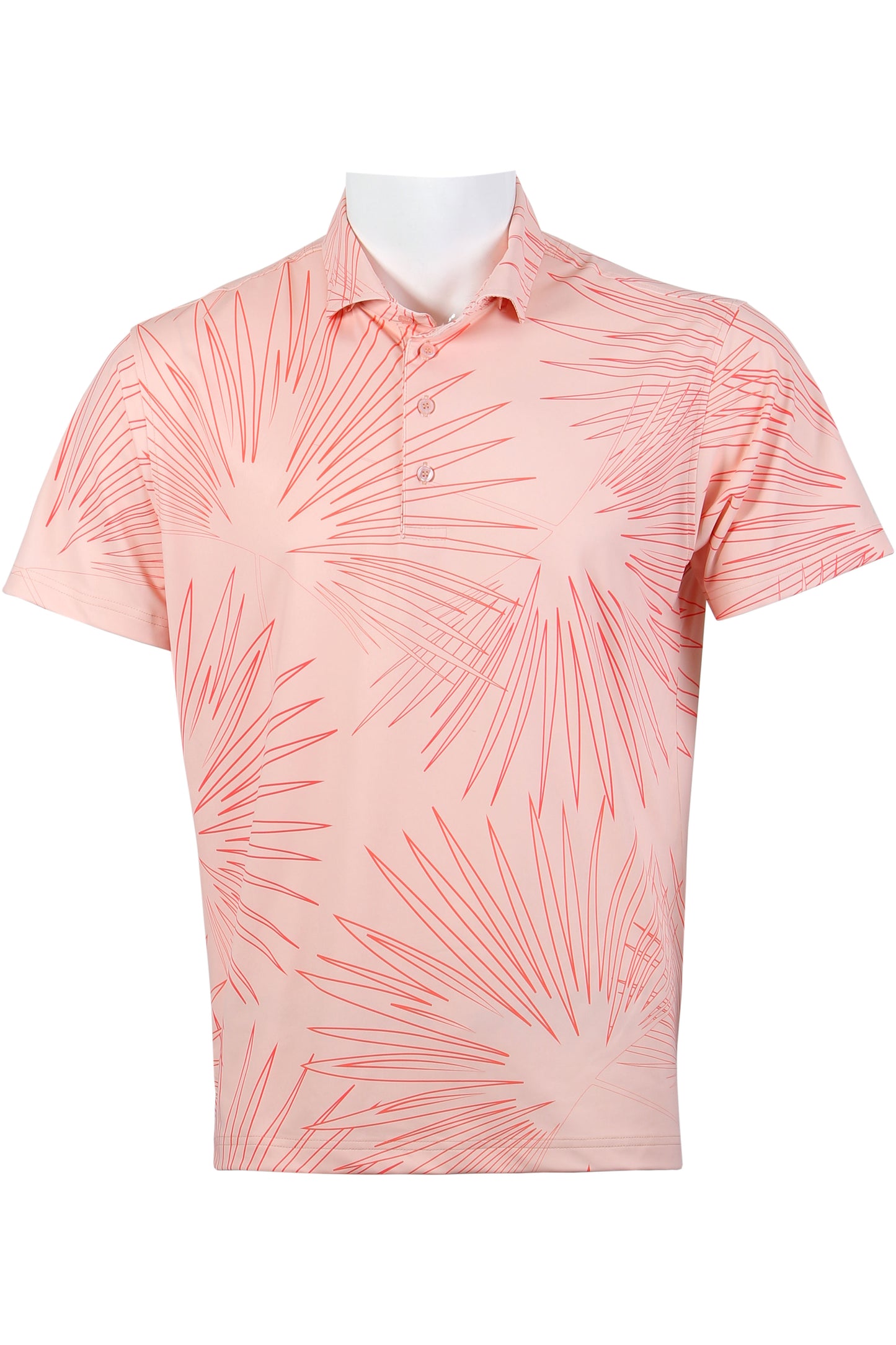 Sun Palm-Coral and Orange Polo