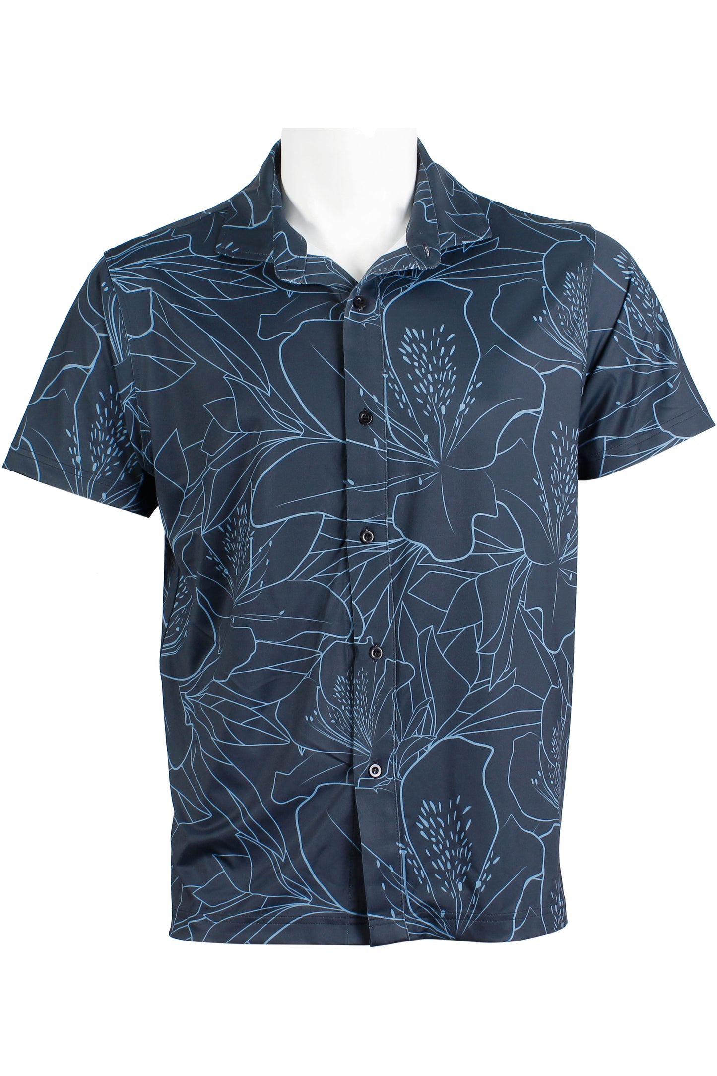 Azalea-Dark Blue Button Down