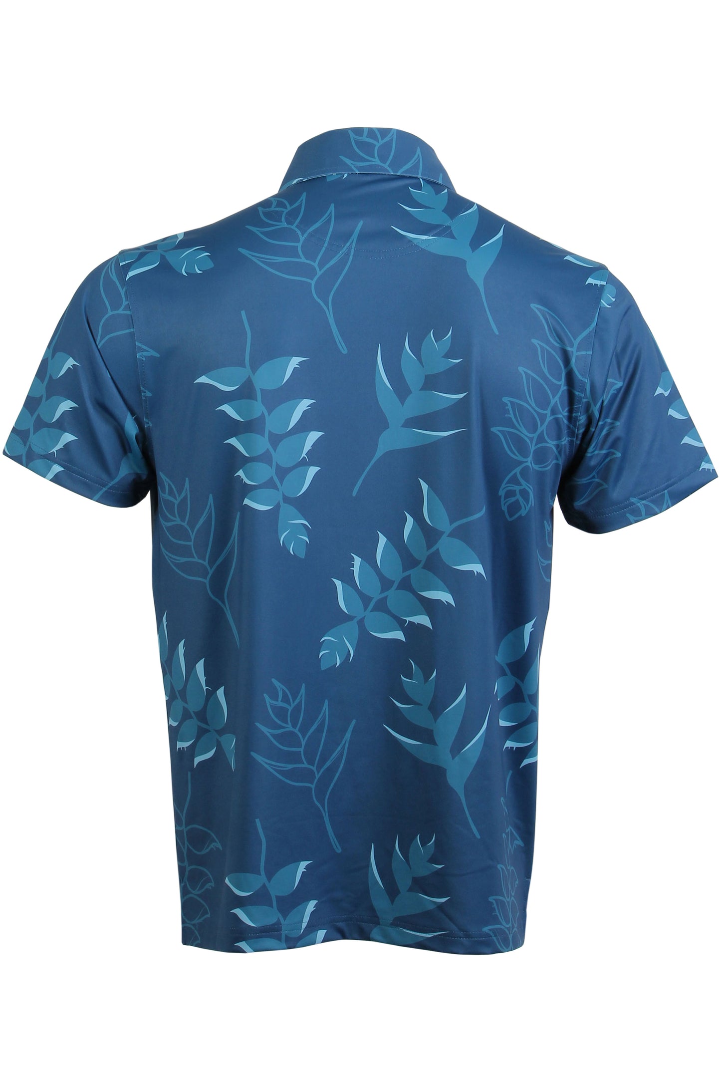 Heliconia-Dark Blue Button Down