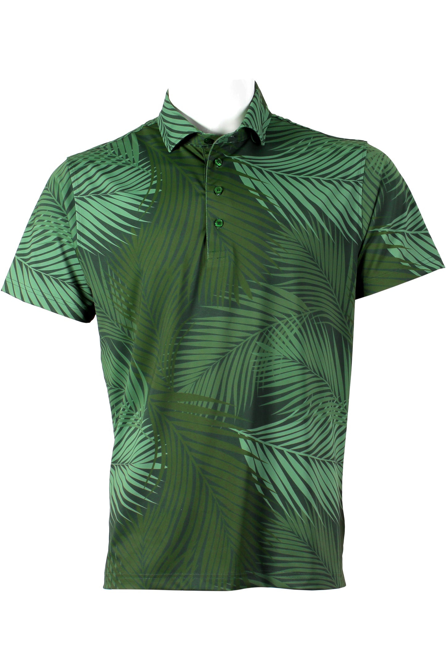 Palm Frond-Dark Green Polo