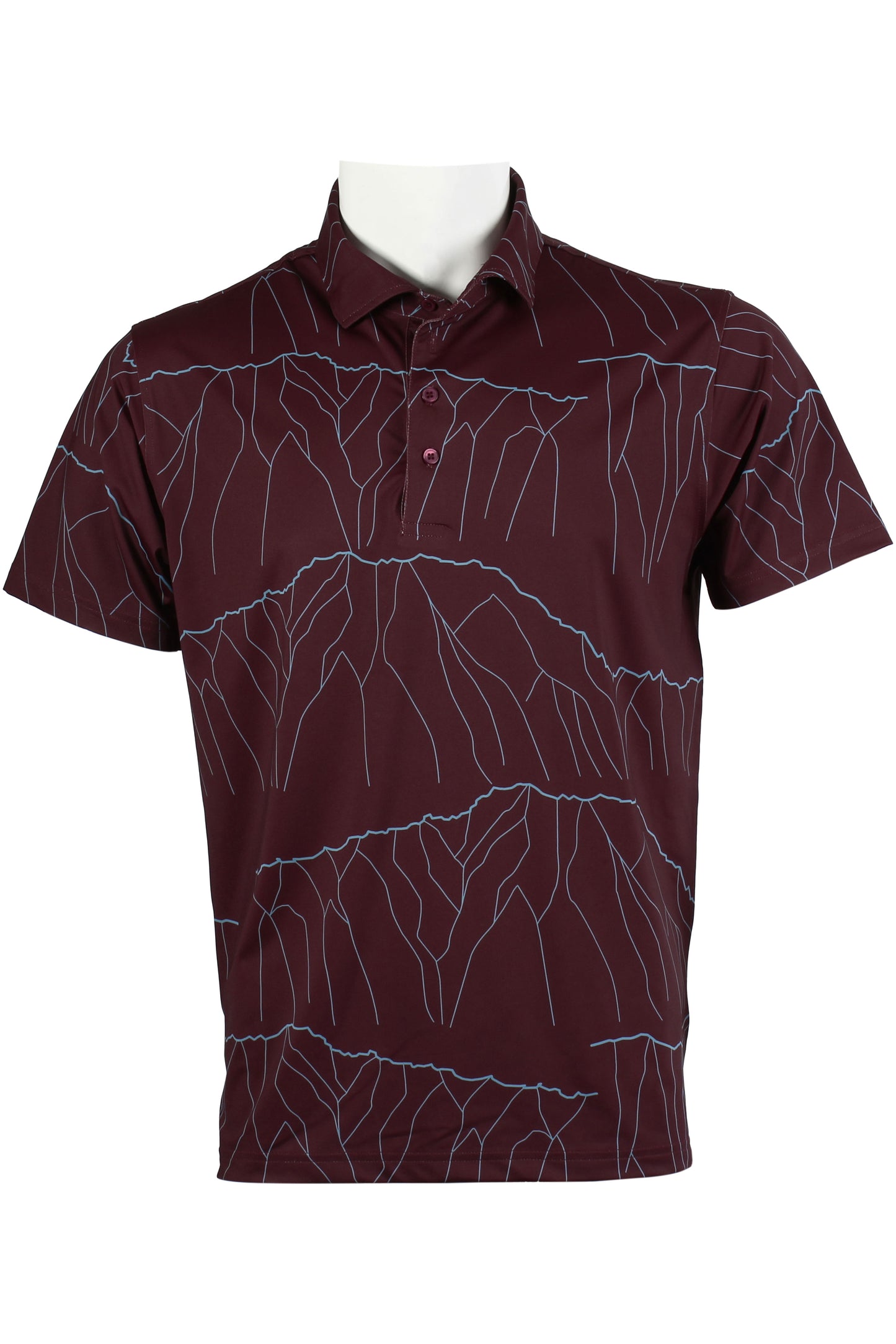Ko'olau-Dark Maroon Polo