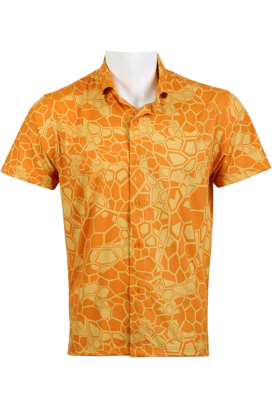 Orange and Gold Meli Button Down