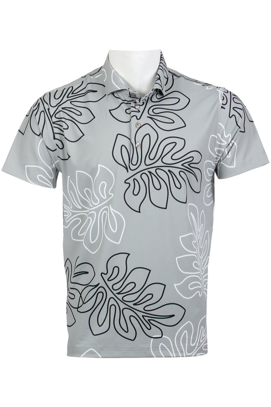 Gray, Black, White Laua'e Polo