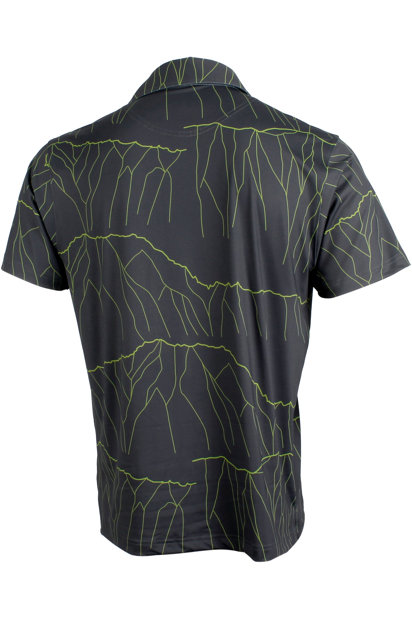 Ko'olau-Gray and Green Button Down