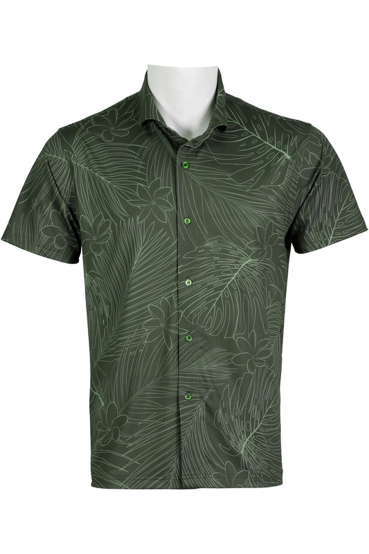 Tiare-Gray Green Button Down