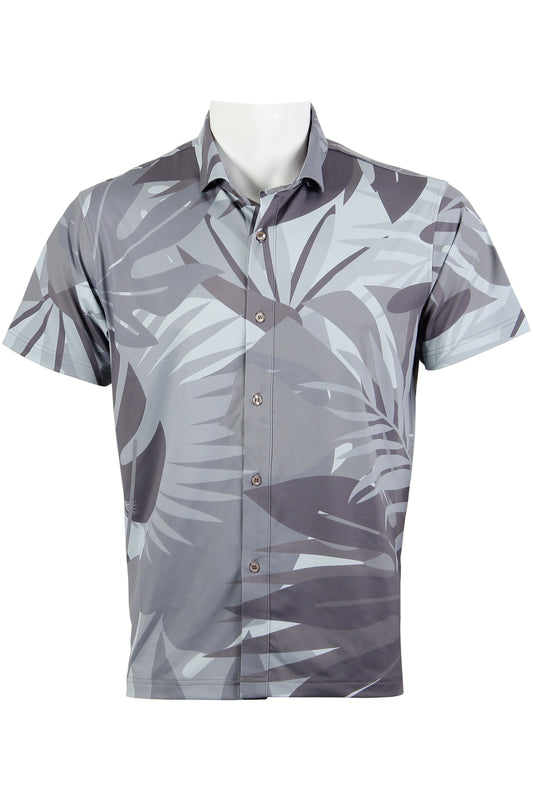 Island Garden-Gray Button Down