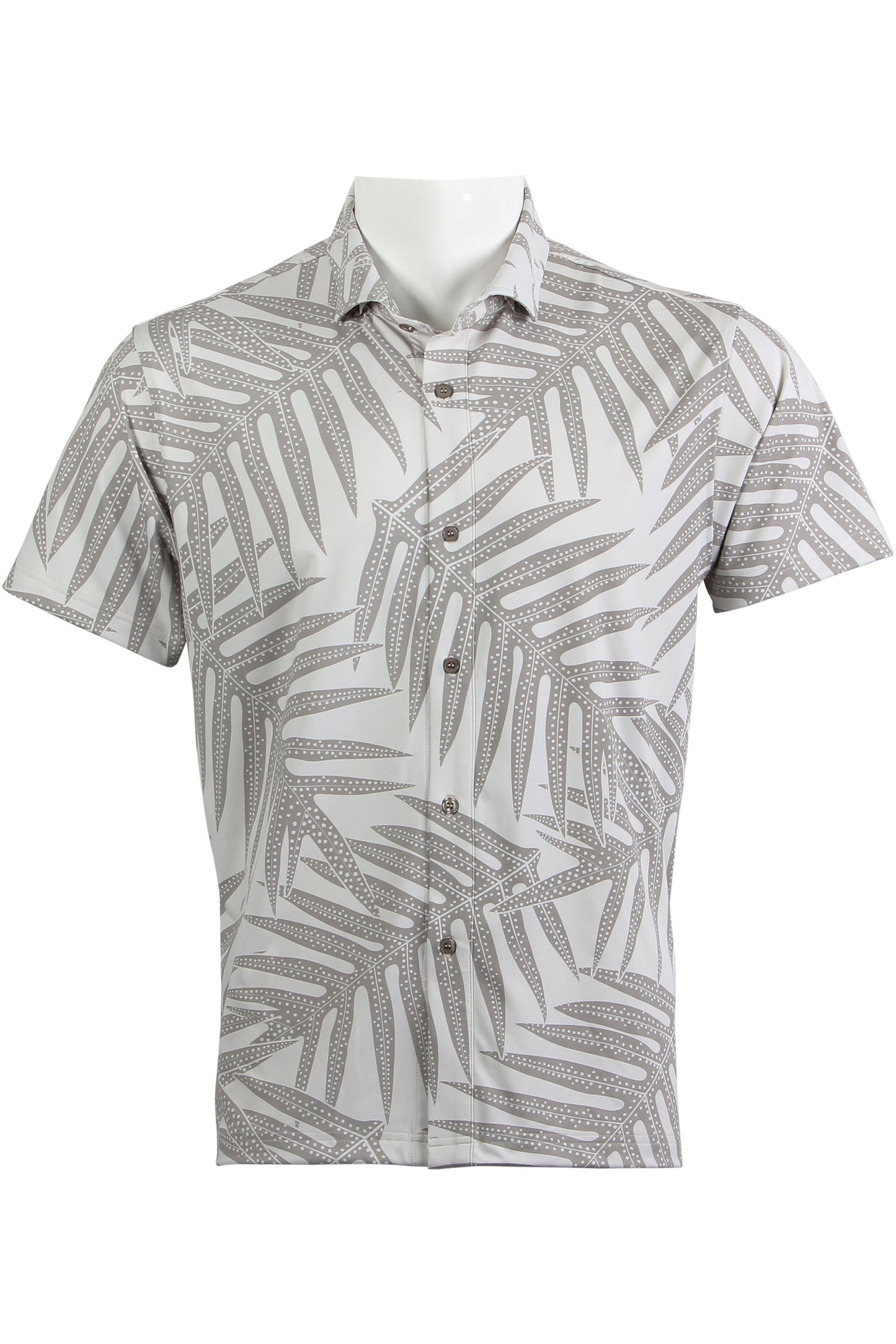 Gray Laua'e Fern Button Down