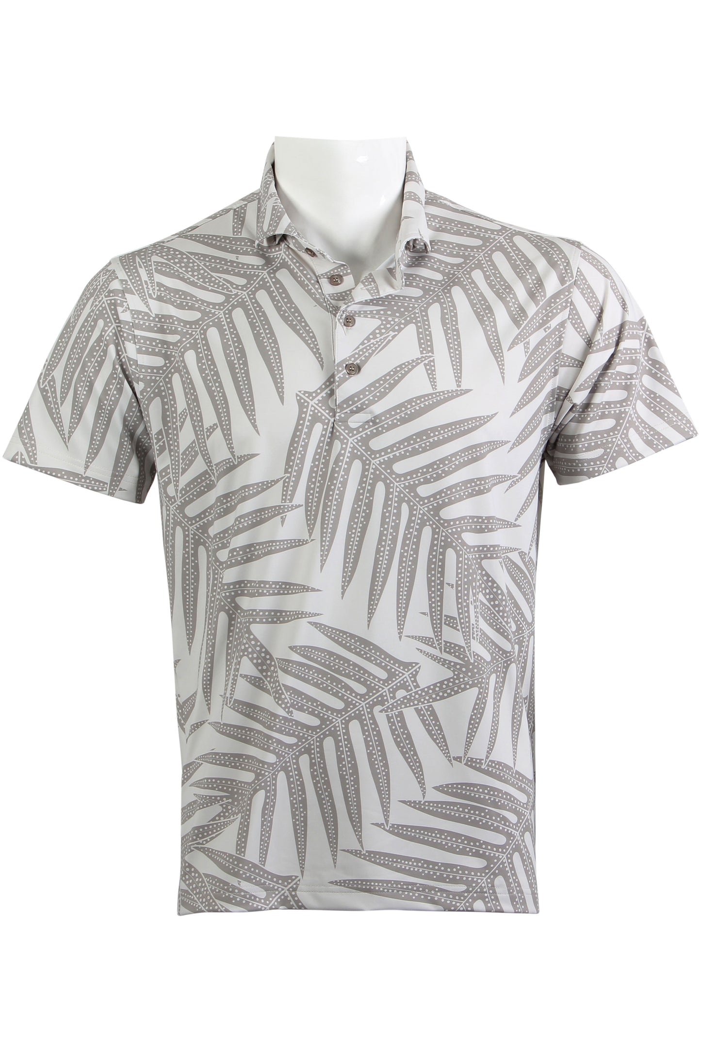Gray Laua'e Fern Polo