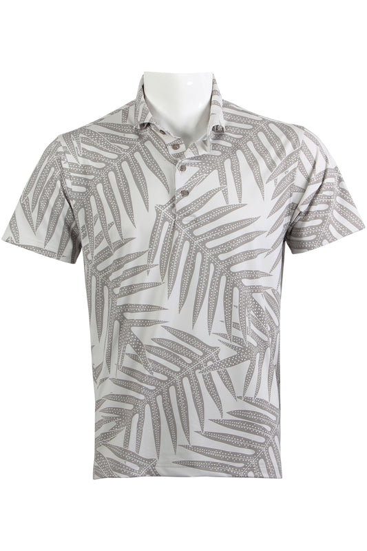 Gray Laua'e Fern Polo