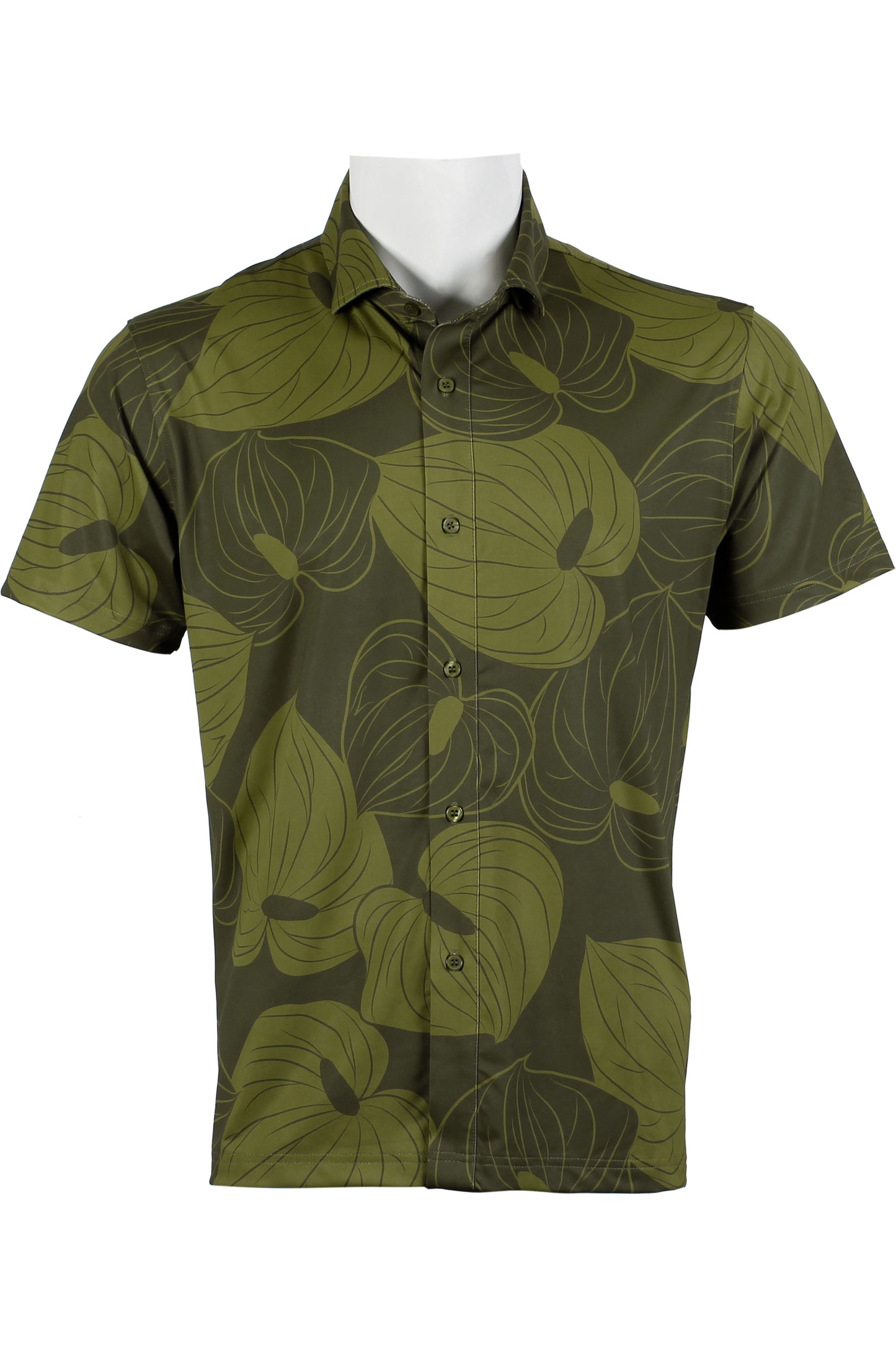 Anthurium-Green Button Down