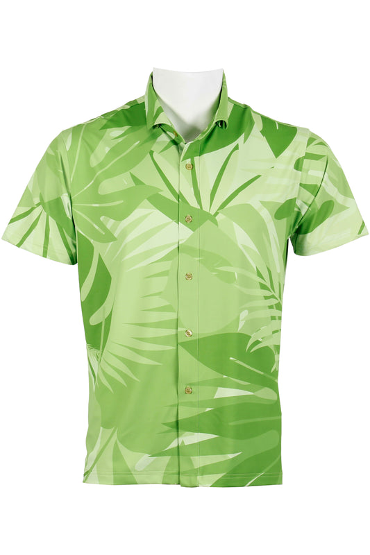 Island Garden-Green Button Down