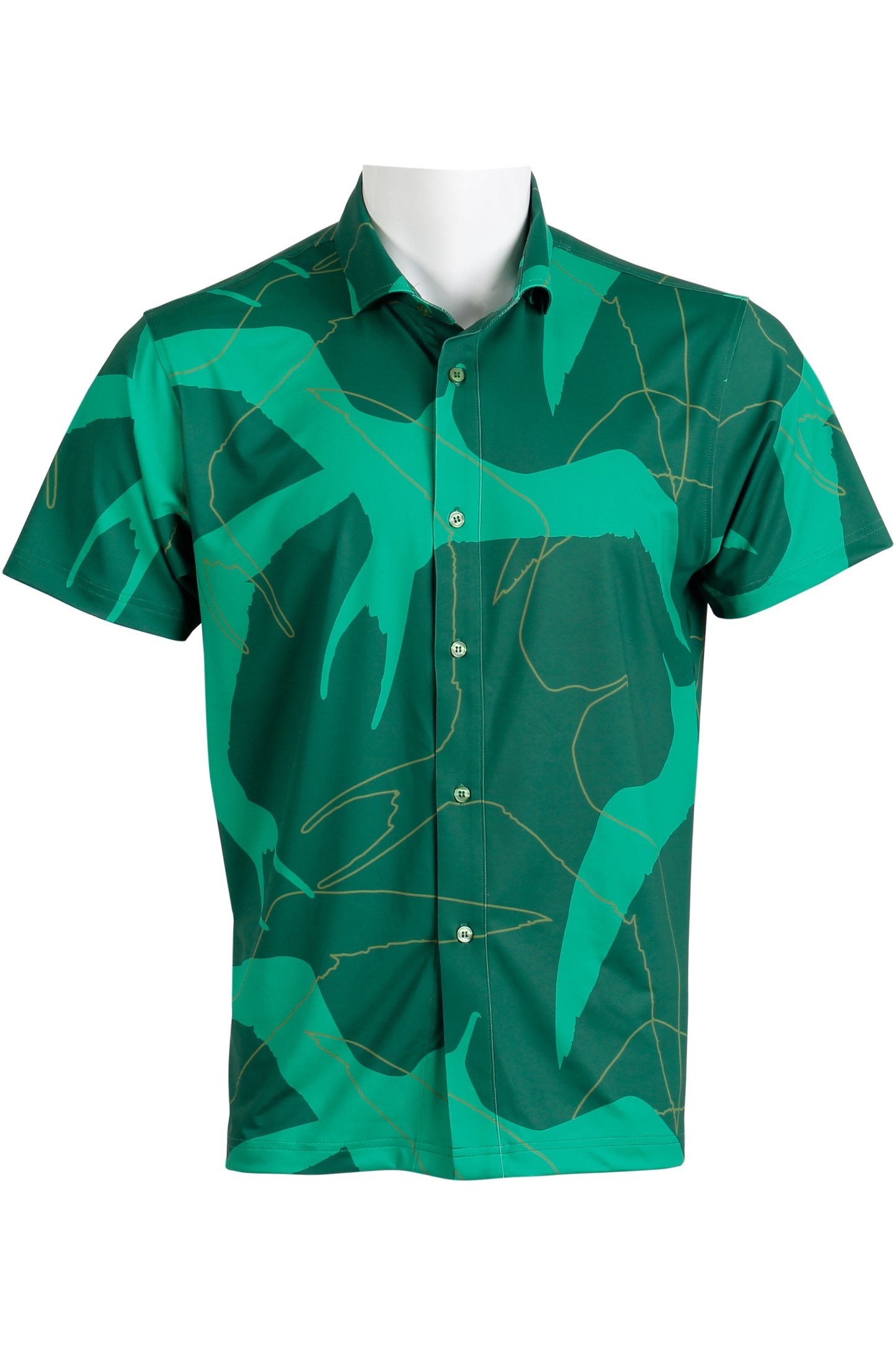 Green 'Iwa Bird Button Down