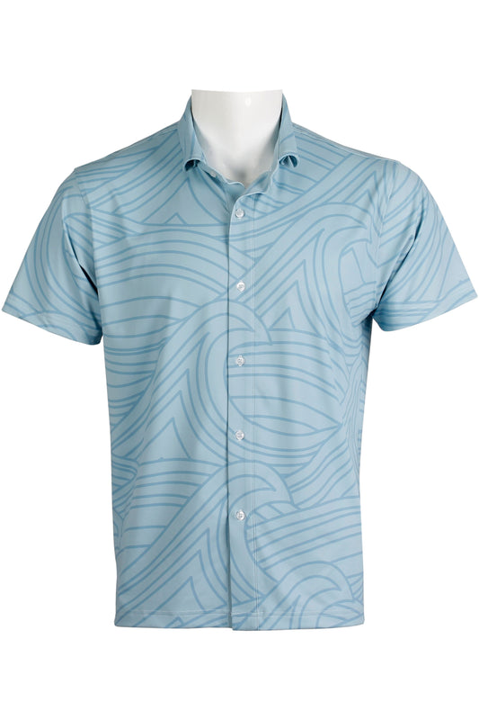 Wave-Light Blue Button Down