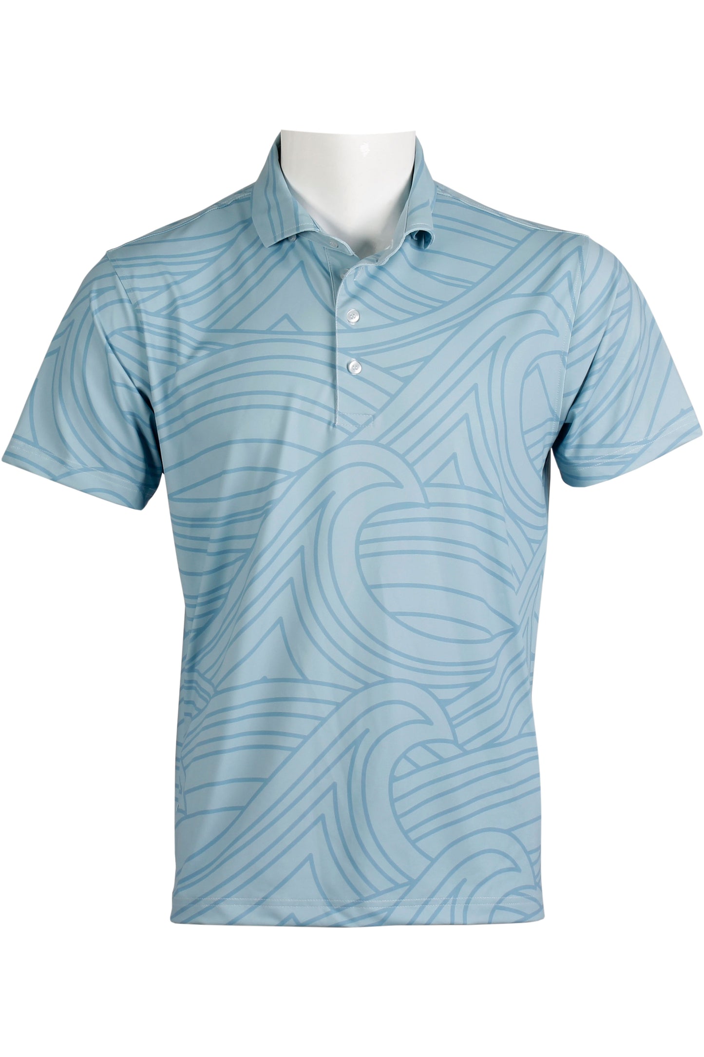 Wave-Light Blue Button Down