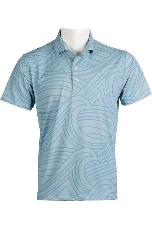Wave-Light Blue Polo