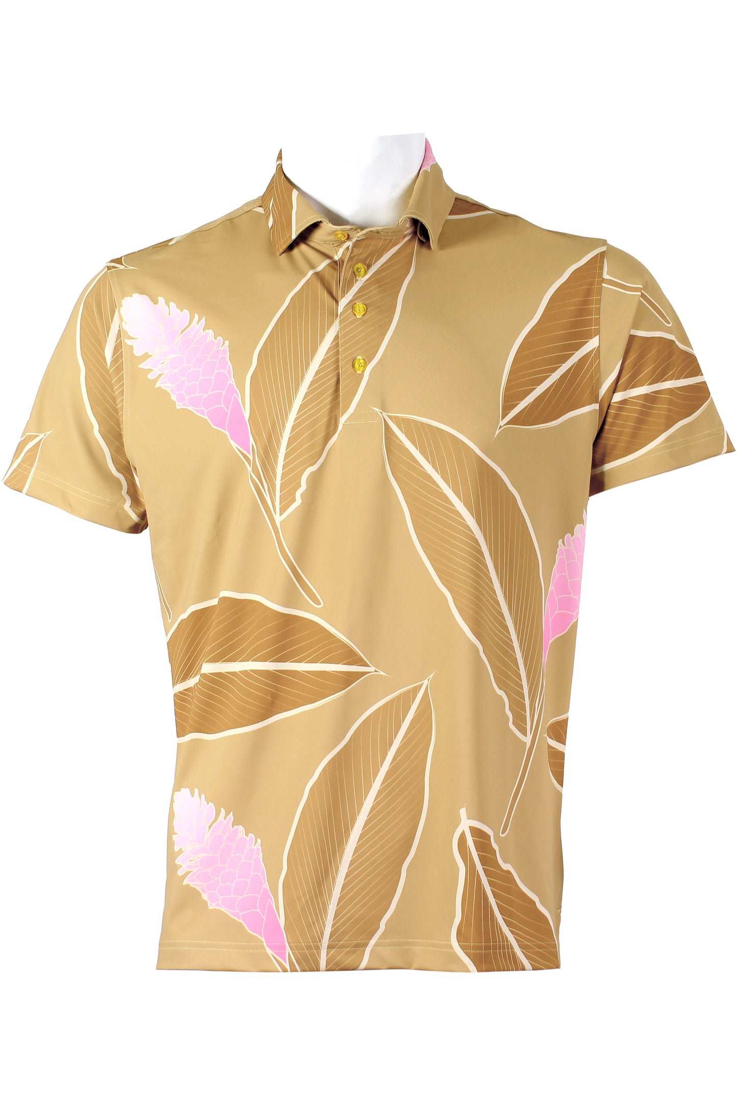 Ginger-Brown and Pink Polo